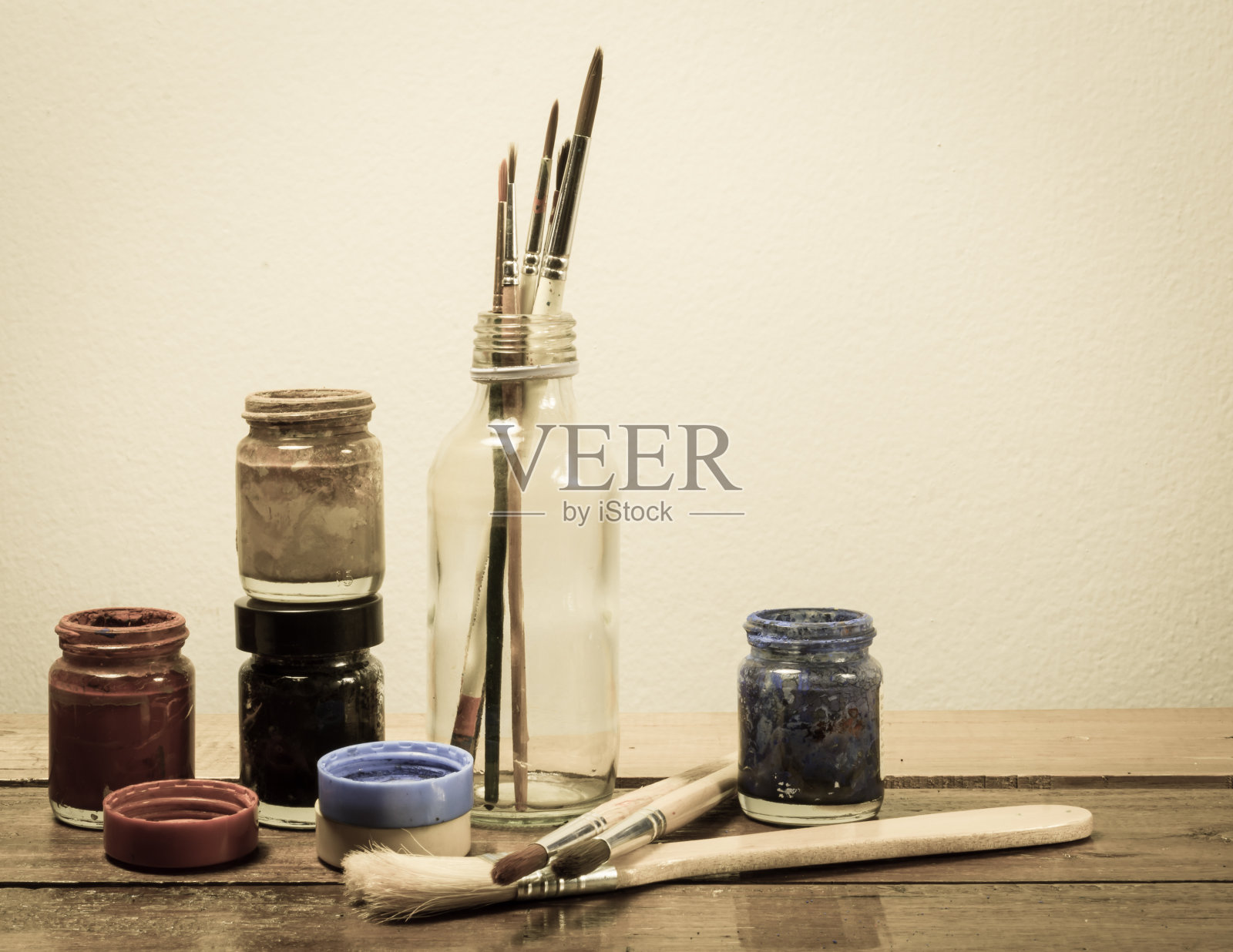 刷颜料和颜色照片摄影图片