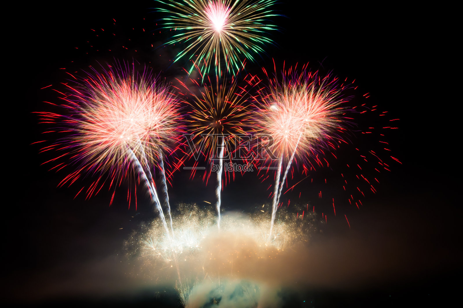 烟花照片摄影图片