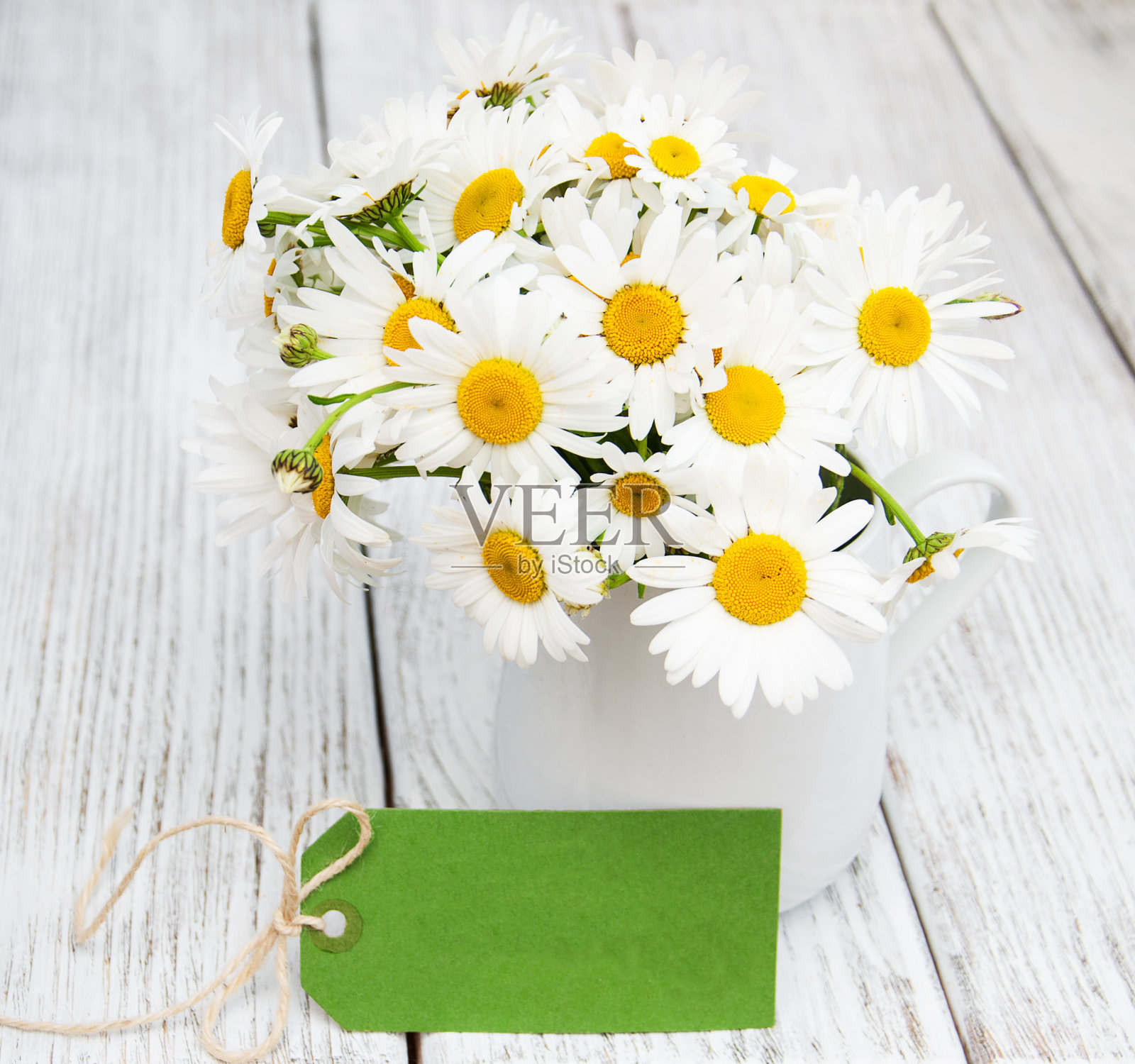 雏菊在花瓶照片摄影图片