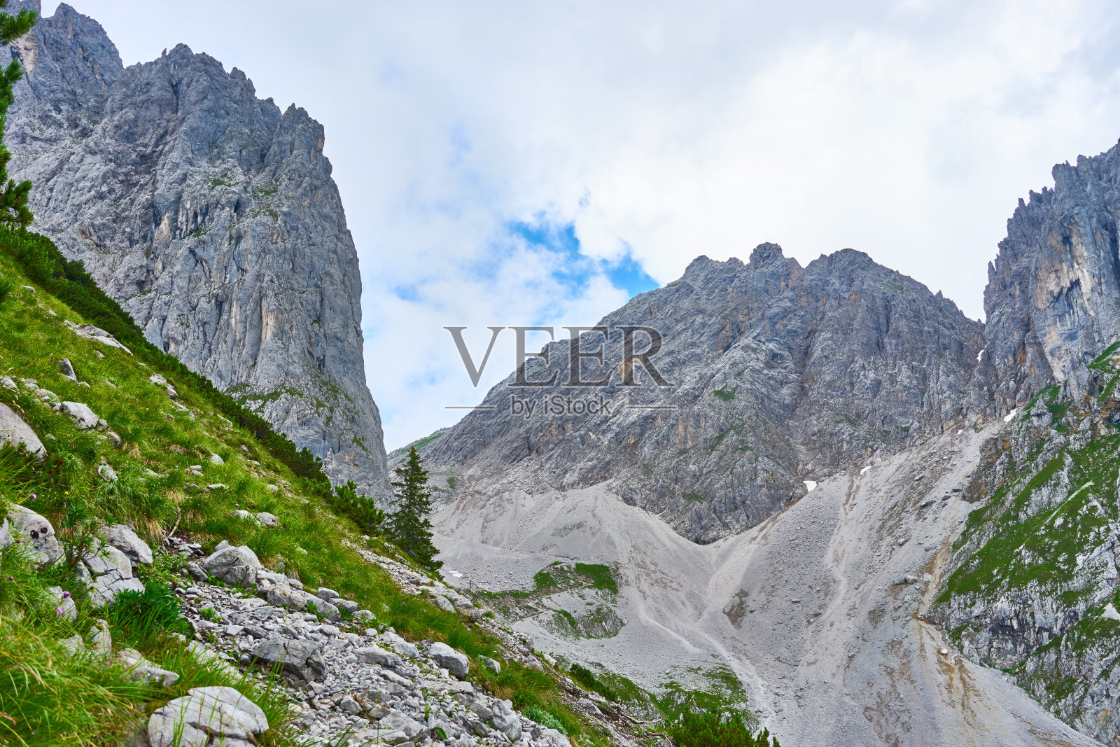 奥地利野德凯撒的岩石山峰照片摄影图片