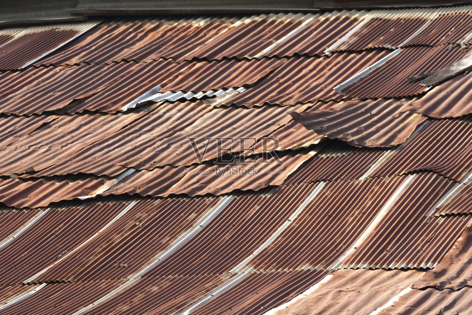 生锈的屋顶水平照片摄影图片
