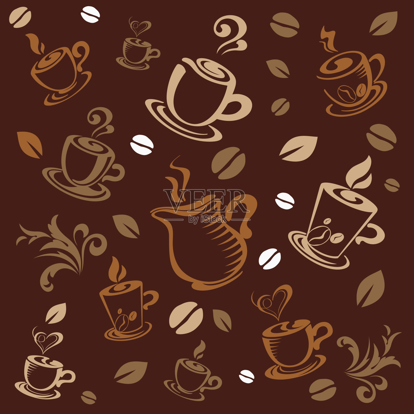 咖啡的设计插画图片素材