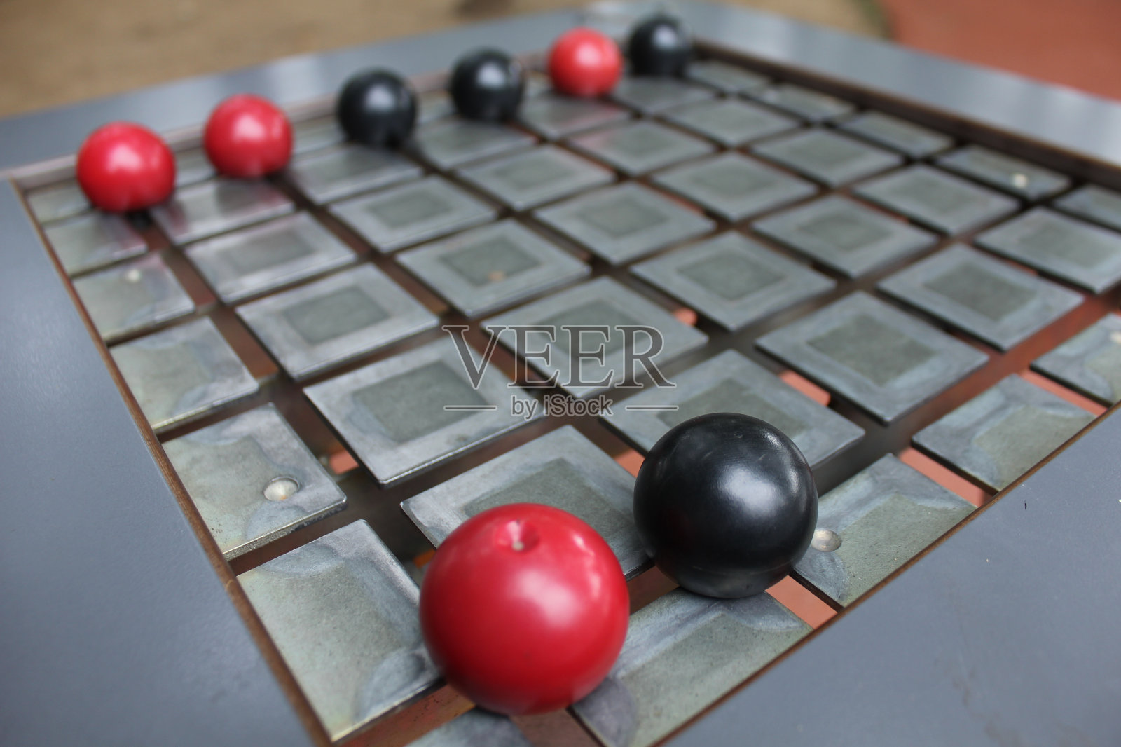 桌上的斯诺克球特写镜头照片摄影图片