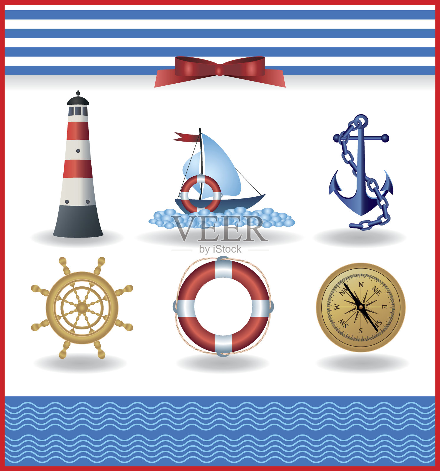 海洋的象征插画图片素材