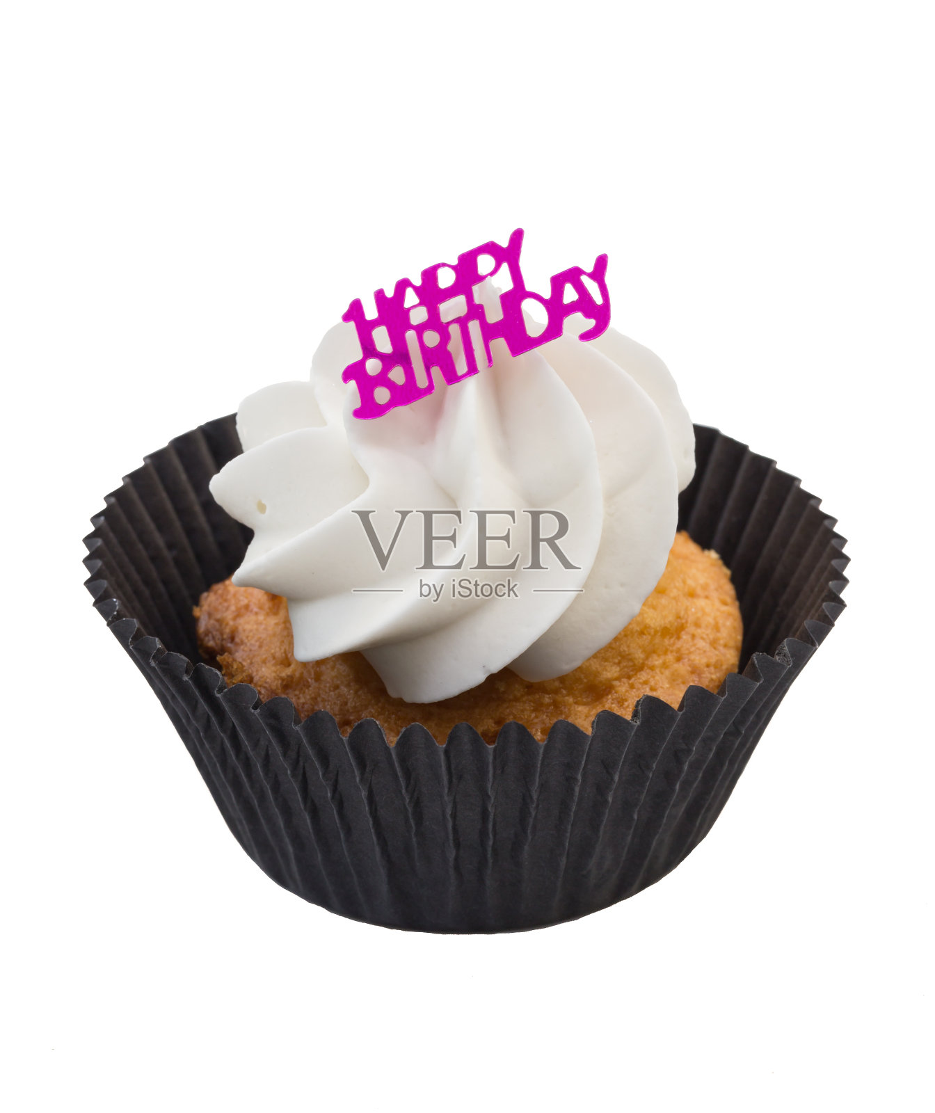 小生日蛋糕,上面写着生日快乐照片摄影图片