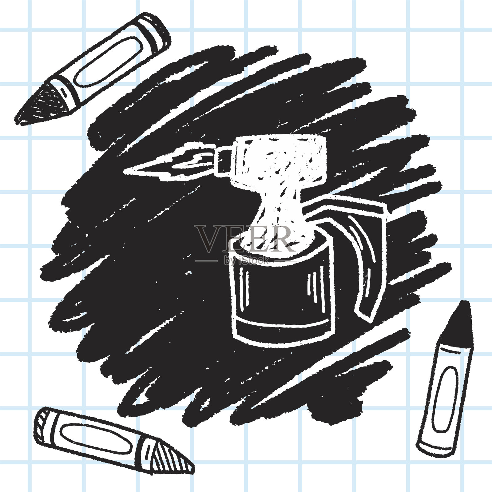 焊接涂鸦插画图片素材