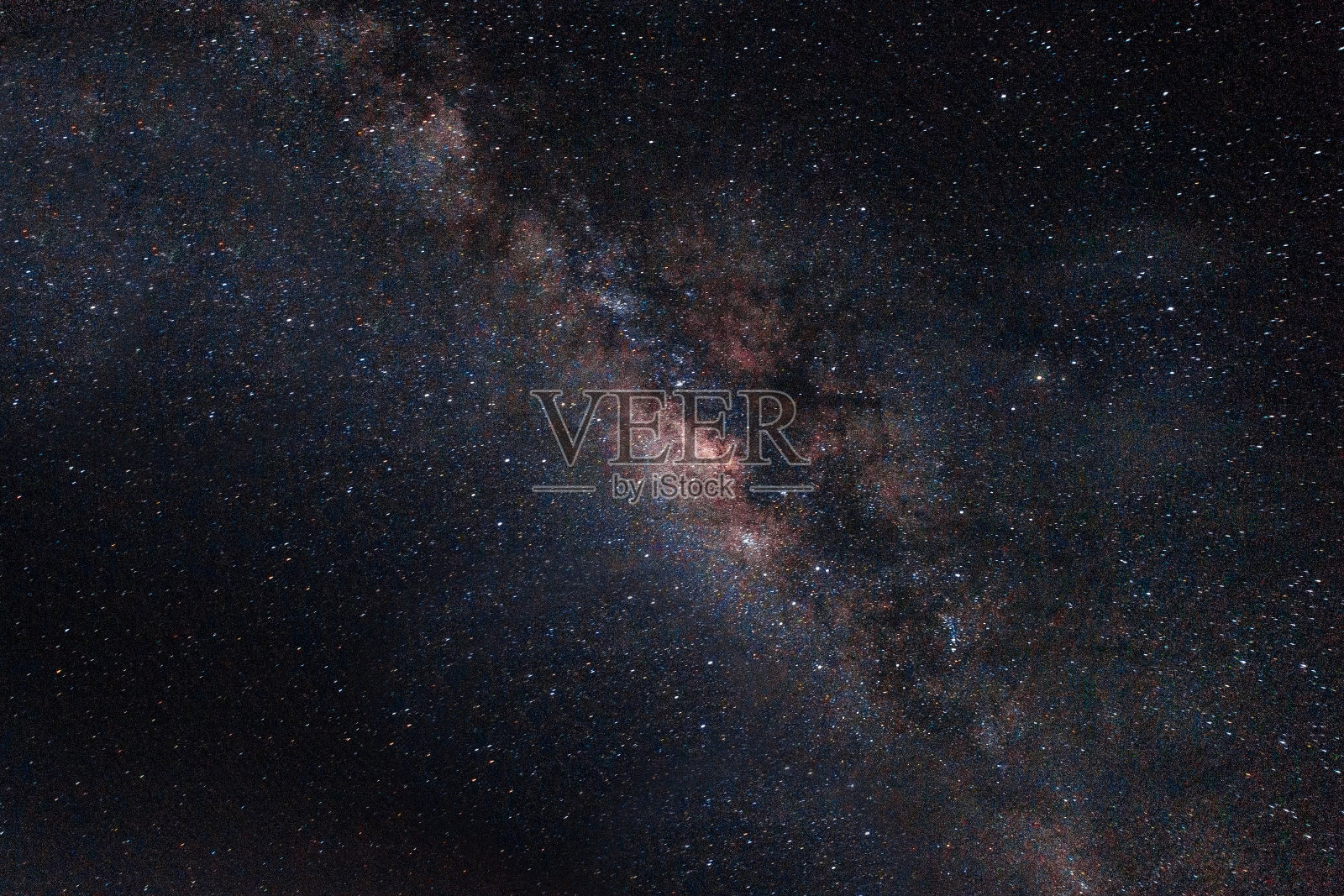 银河系中心。照片摄影图片