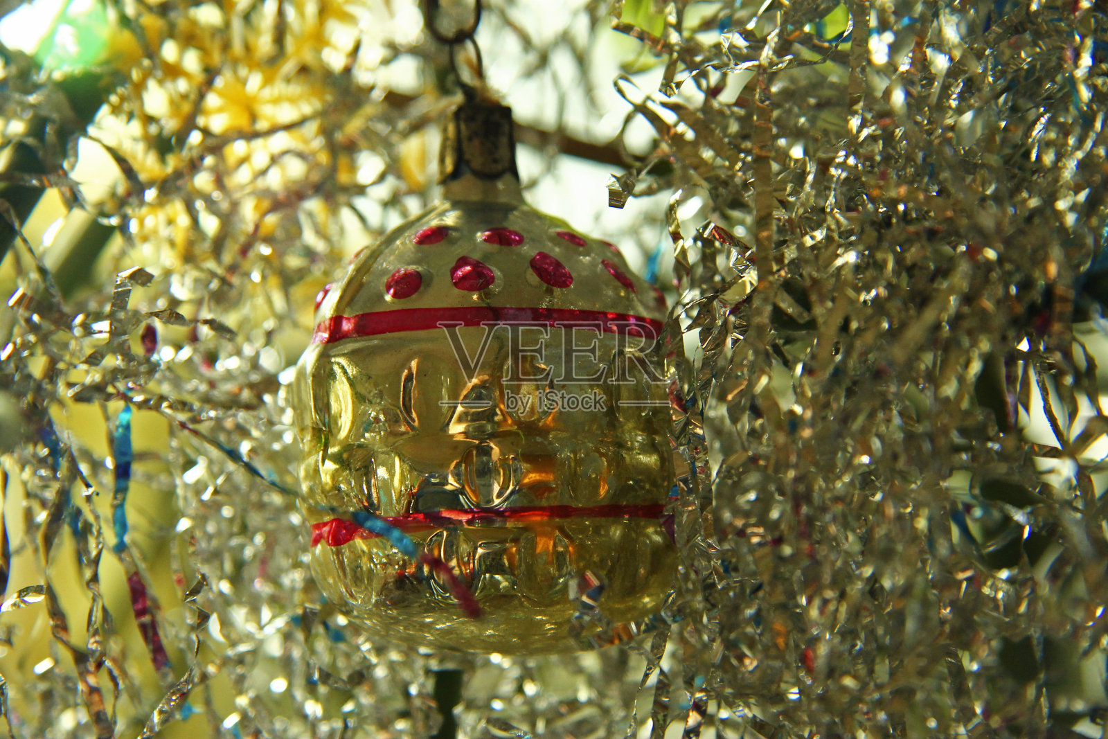 圣诞树上装饰的圣诞树照片摄影图片