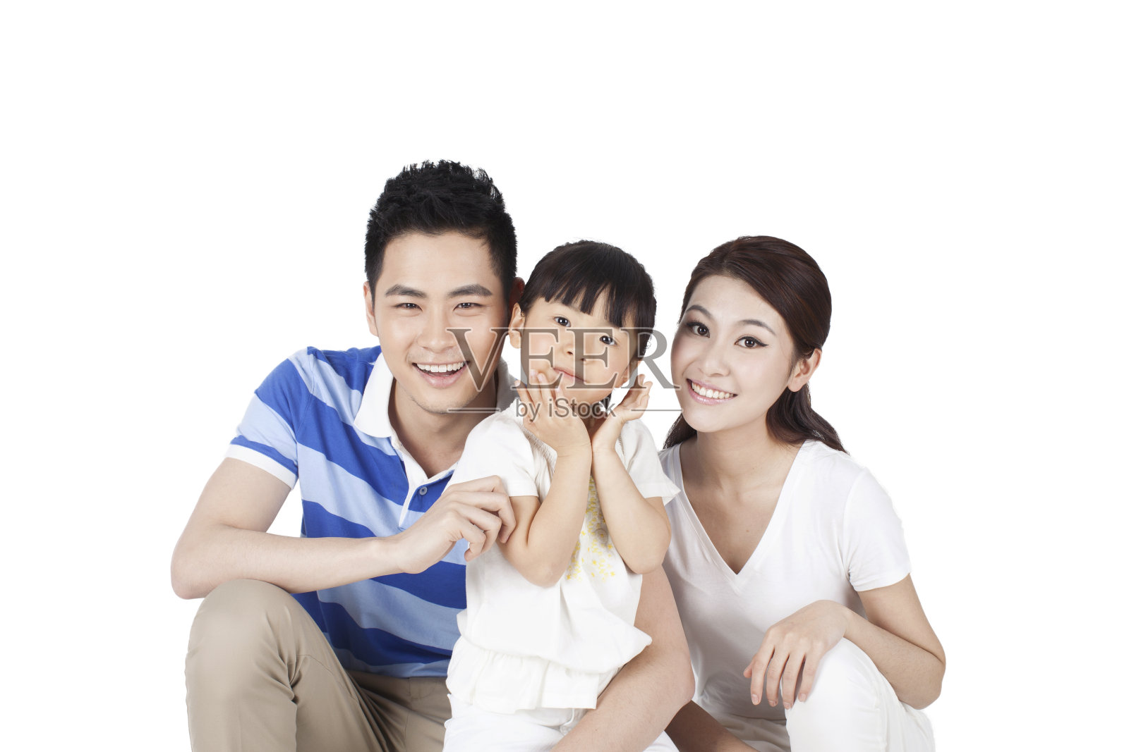 一个三口之家的肖像照片摄影图片