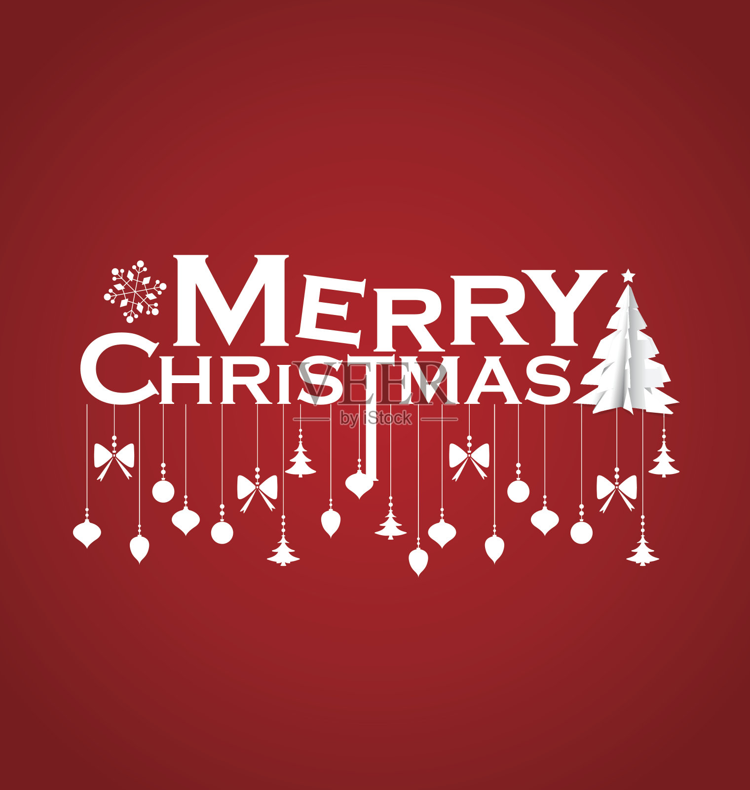 圣诞贺卡。圣诞快乐刻字插画图片素材