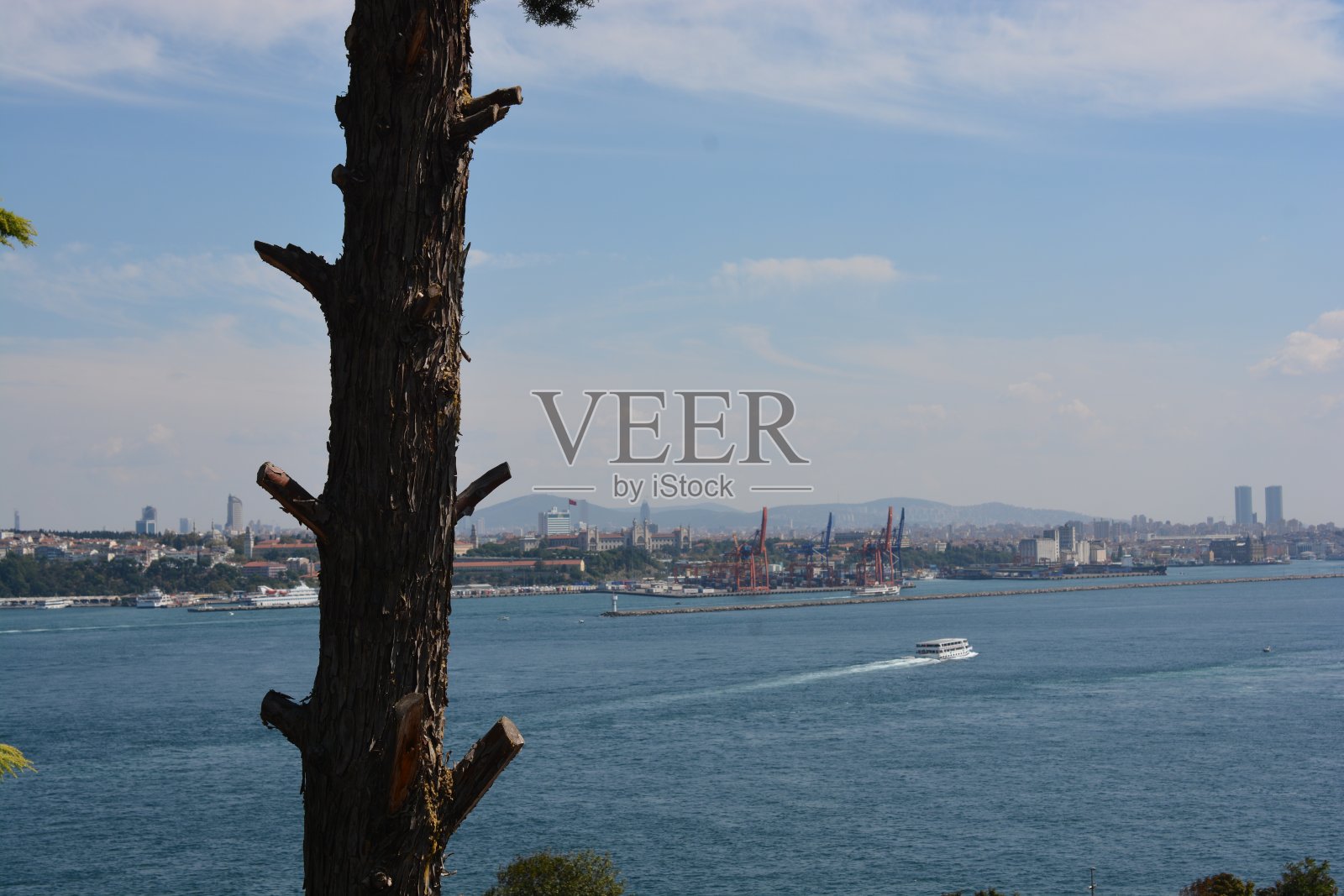 横跨博斯普鲁斯海峡照片摄影图片