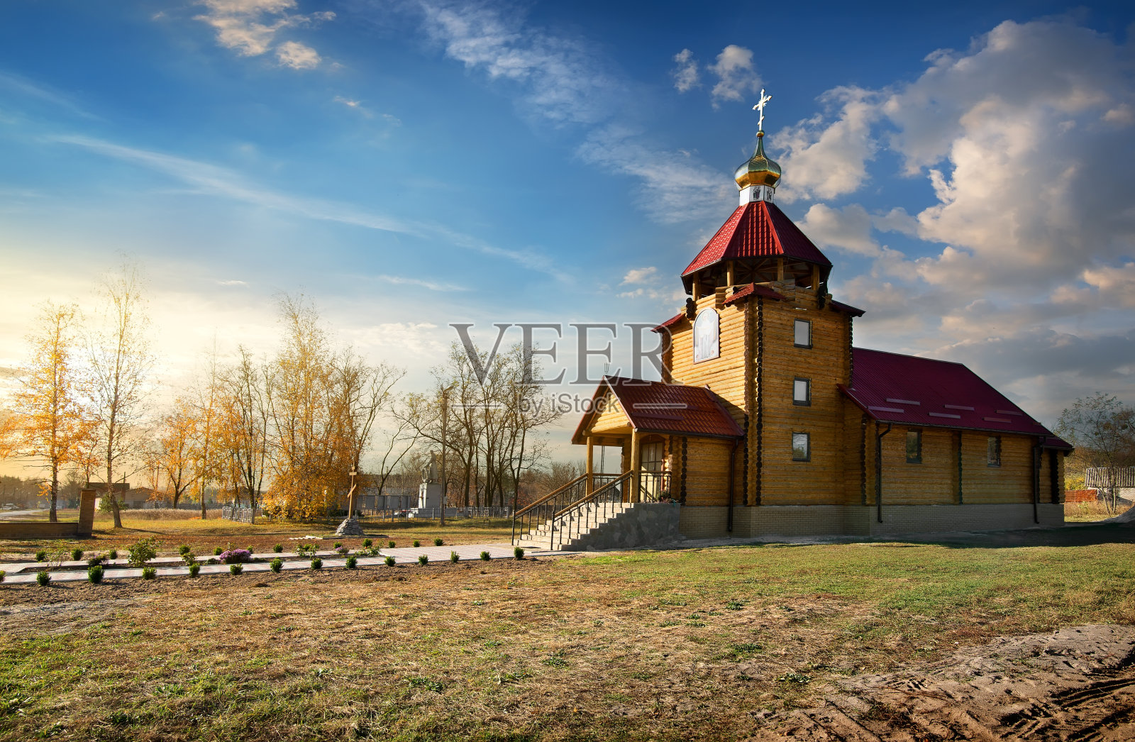 木制教堂照片摄影图片