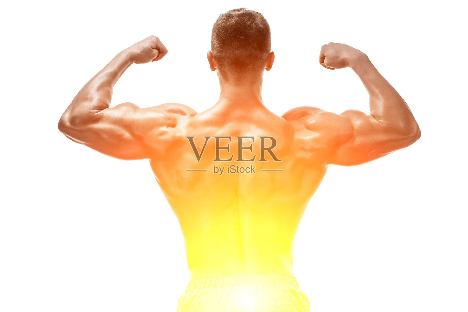 肌肉男在工作室摆姿势的照片照片摄影图片