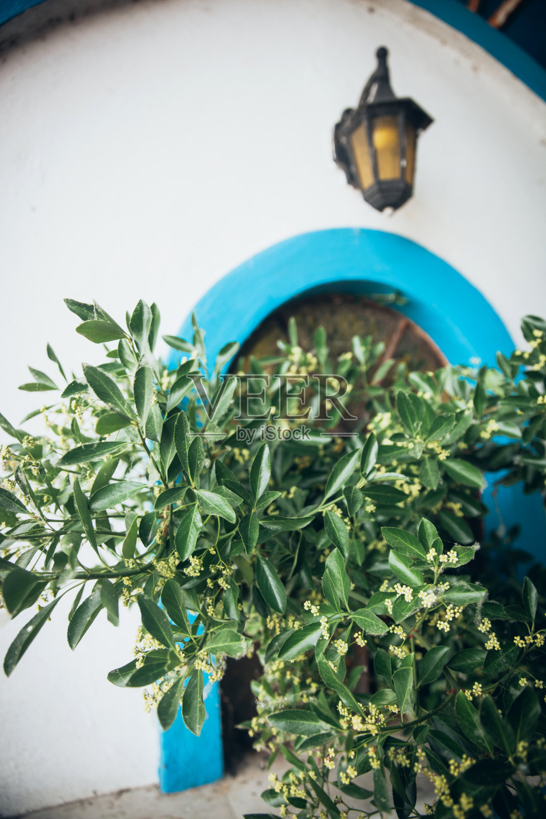 希腊东正教教堂的建筑细节照片摄影图片