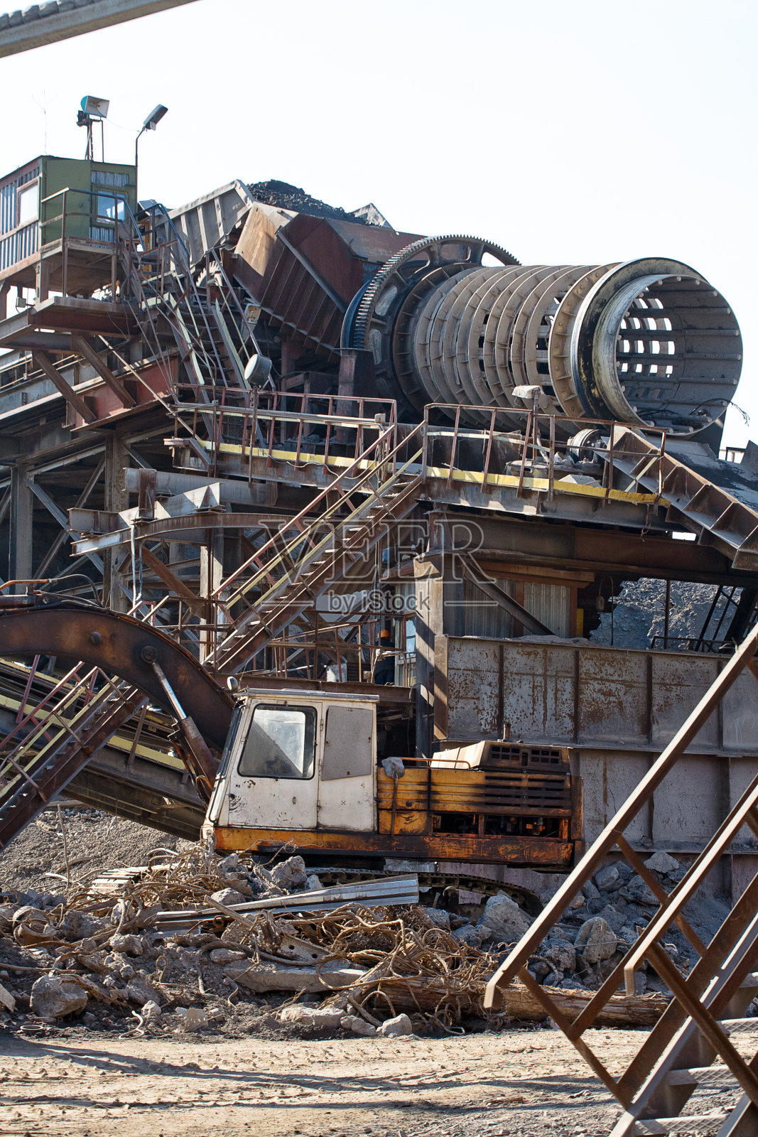 铁管道。照片摄影图片