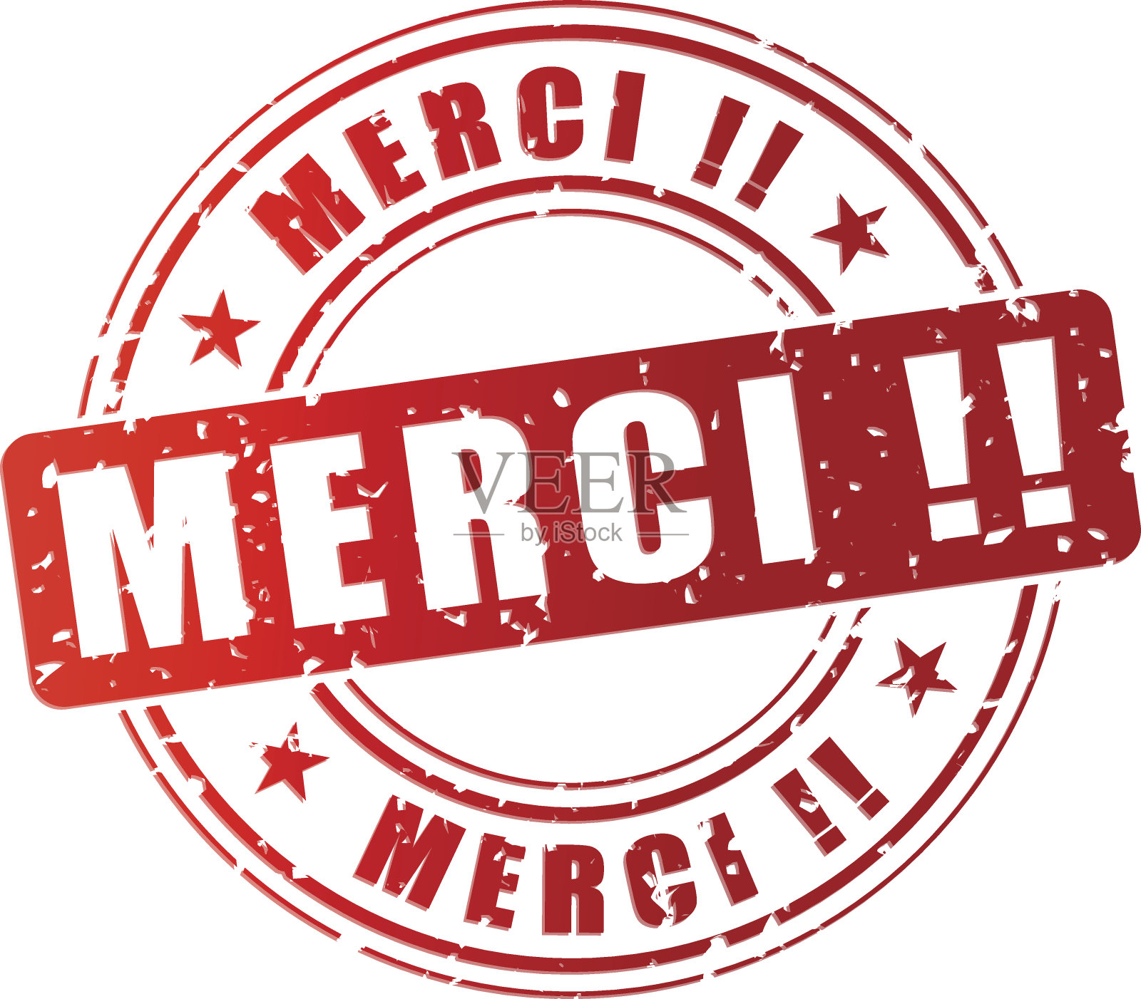 矢量感谢邮票插画图片素材