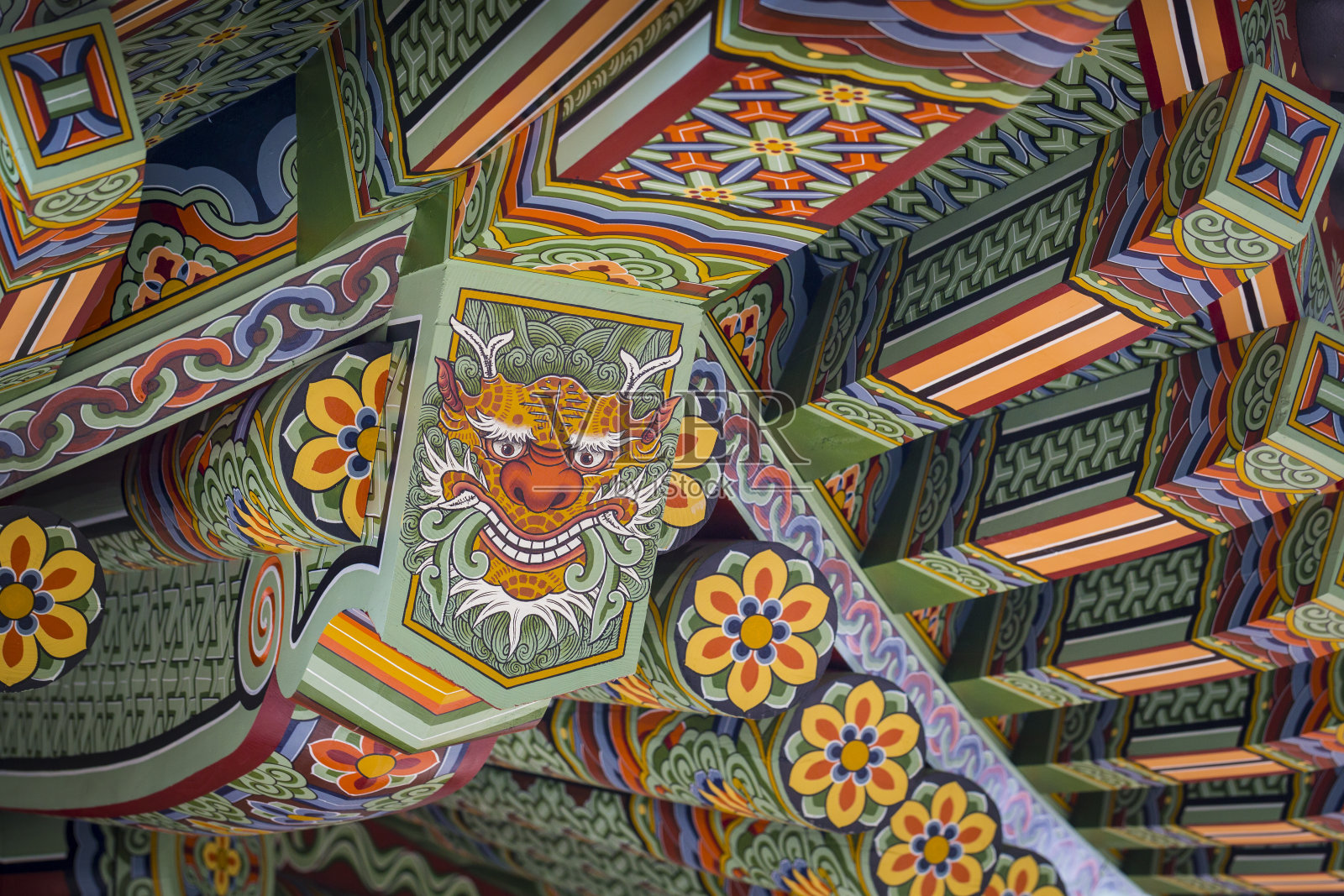 韩国釜山的美美莎寺。照片摄影图片