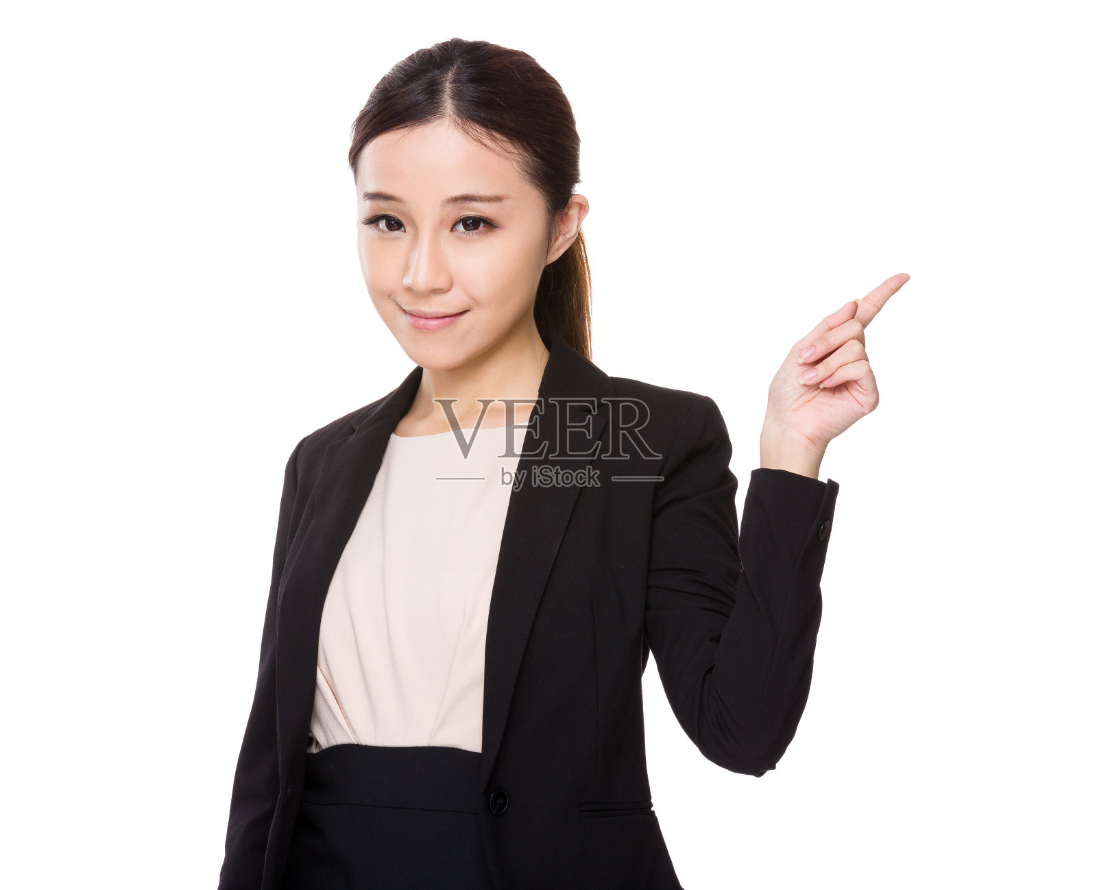 商人指出照片摄影图片