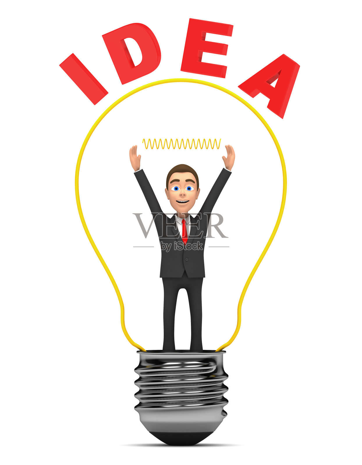 商人有了一个好主意照片摄影图片