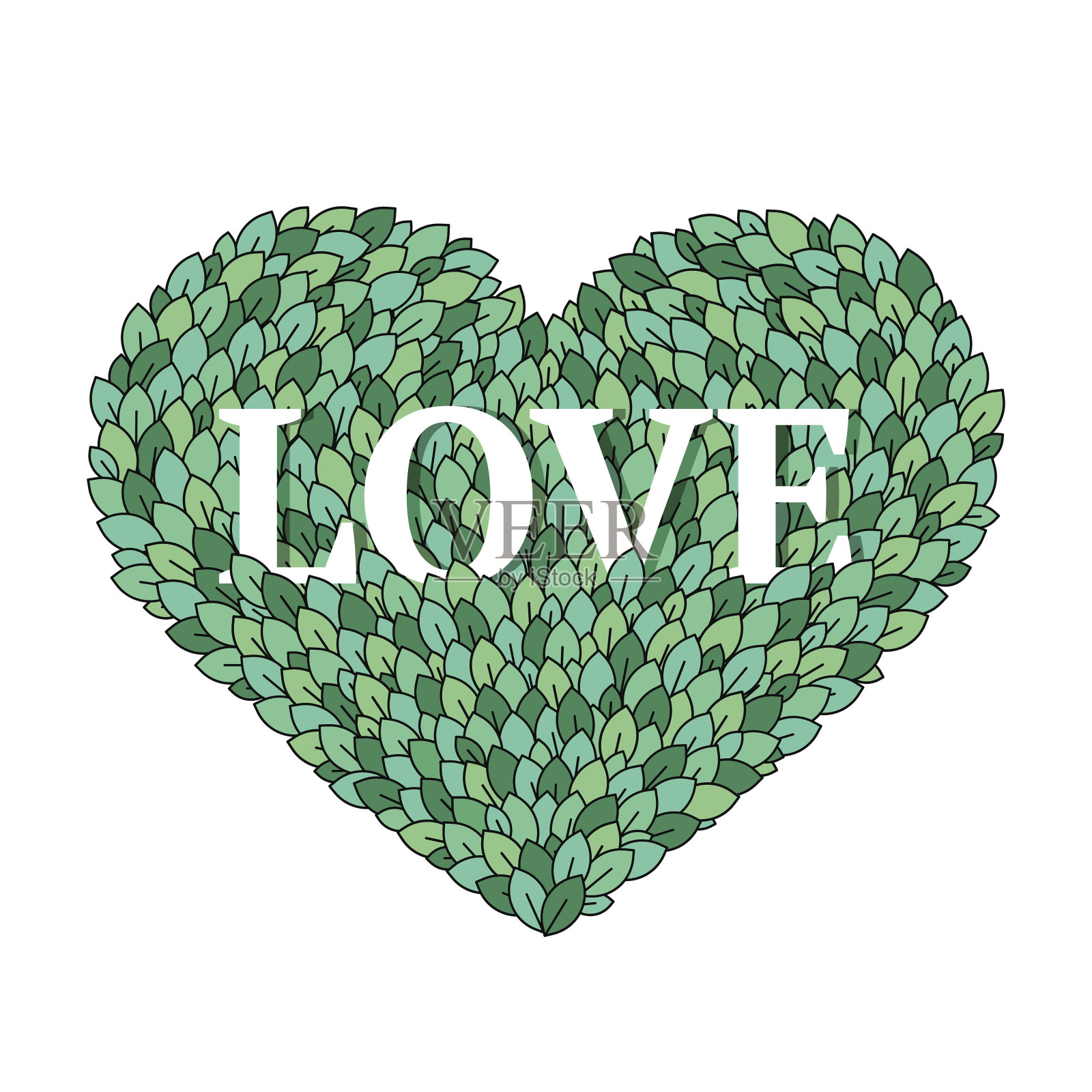 矢量插图在情人节插画图片素材