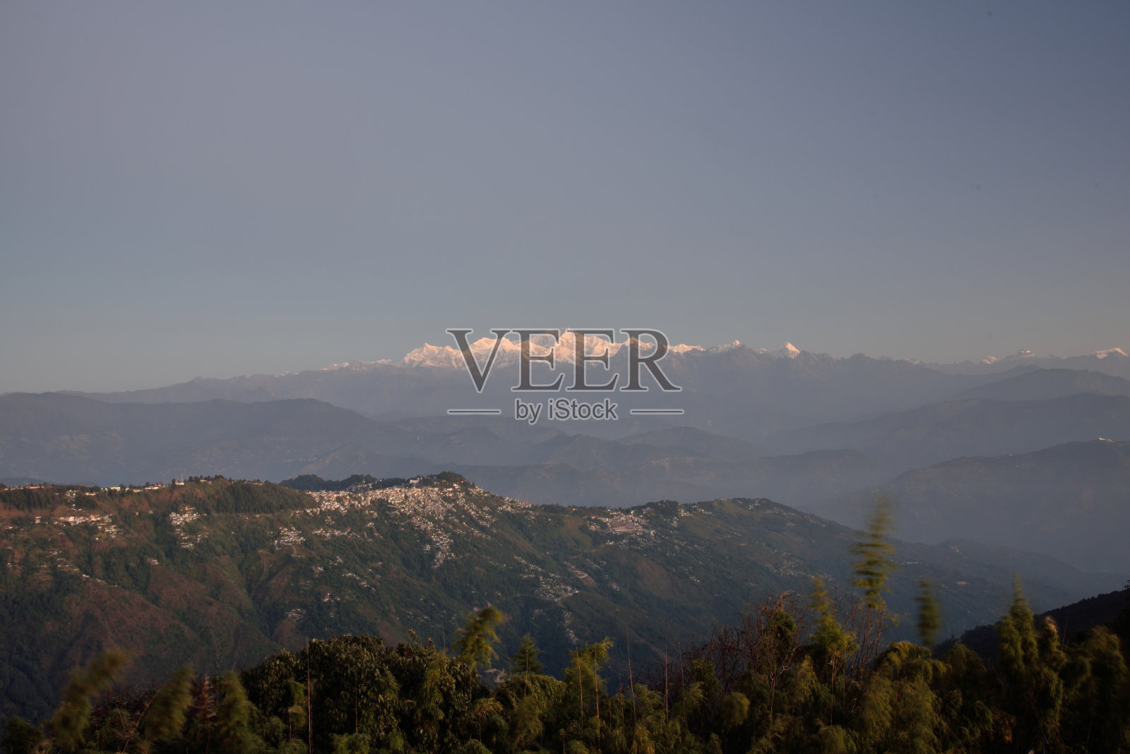 大吉岭和干城章嘉峰照片摄影图片