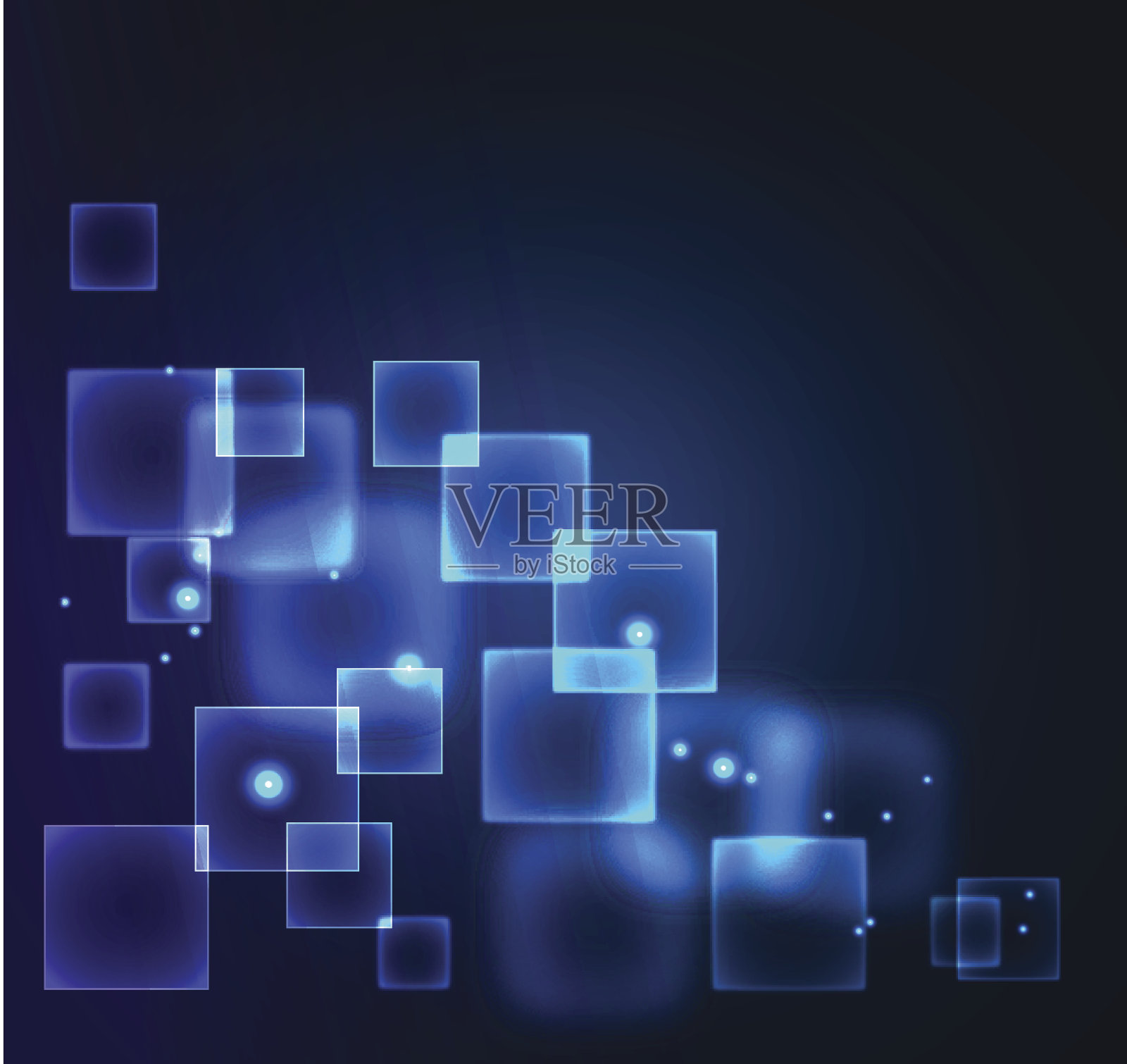 蓝色的抽象背景插画图片素材