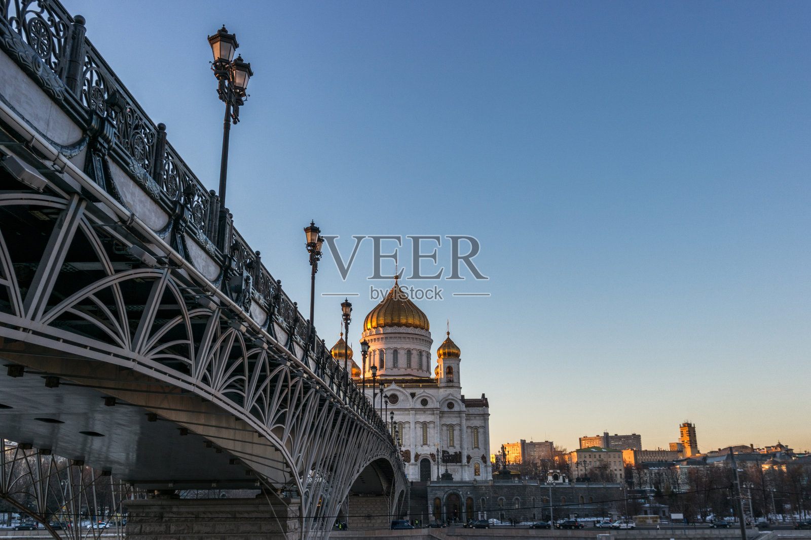 俄罗斯莫斯科的救世主大教堂照片摄影图片