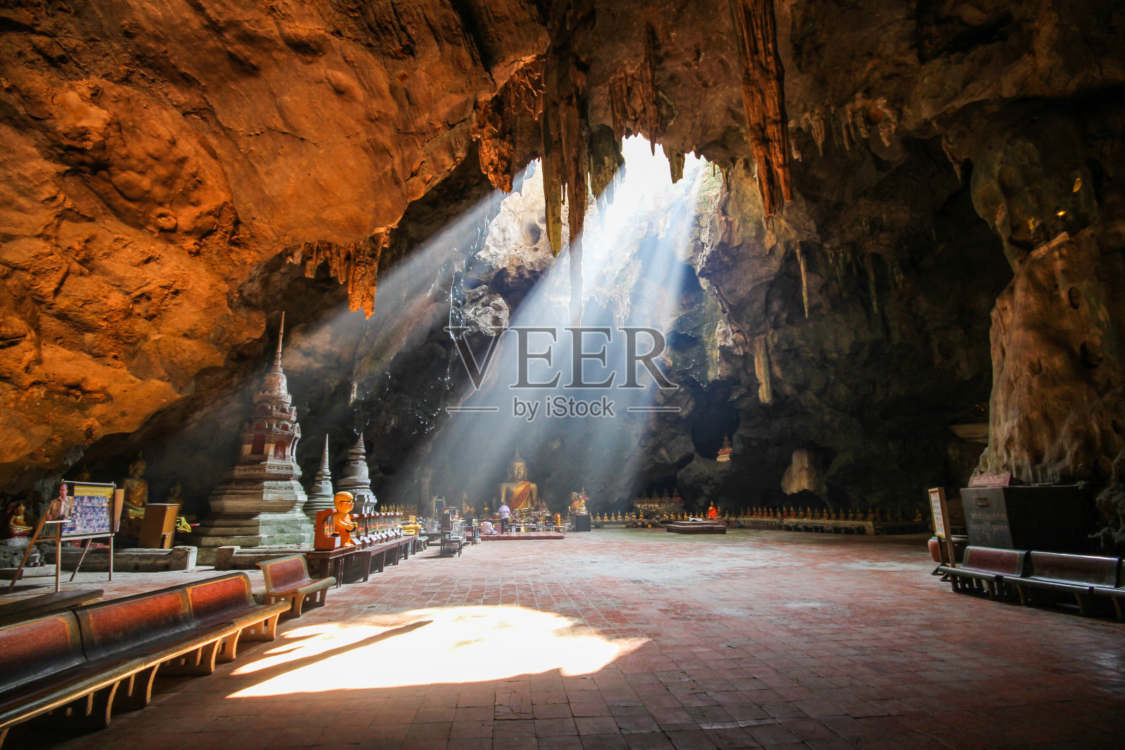 休闲洞穴,泰国Phetchaburi照片摄影图片