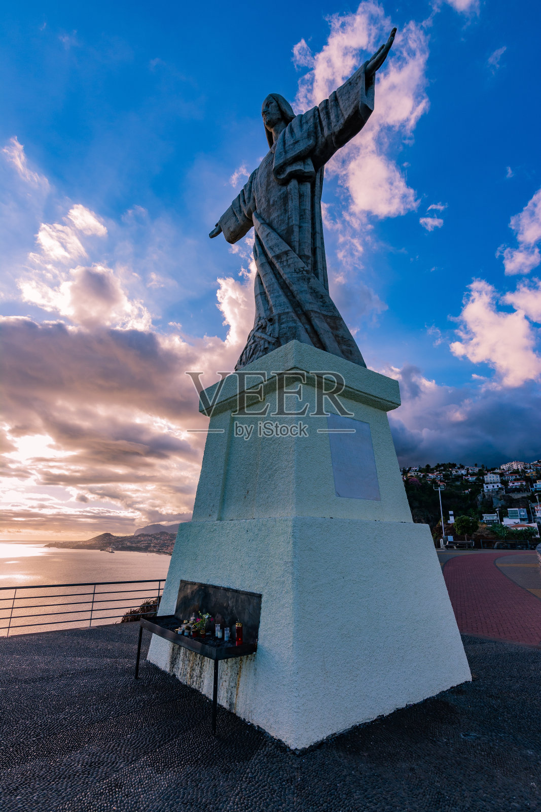 耶稣雕像,马德拉照片摄影图片