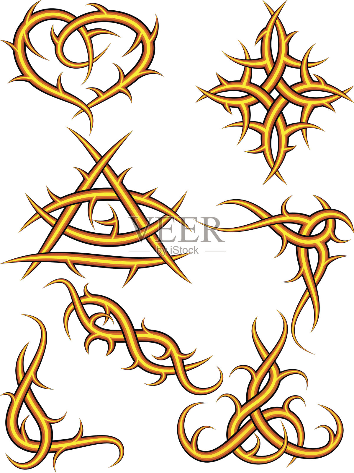 刺饰品设计元素图片