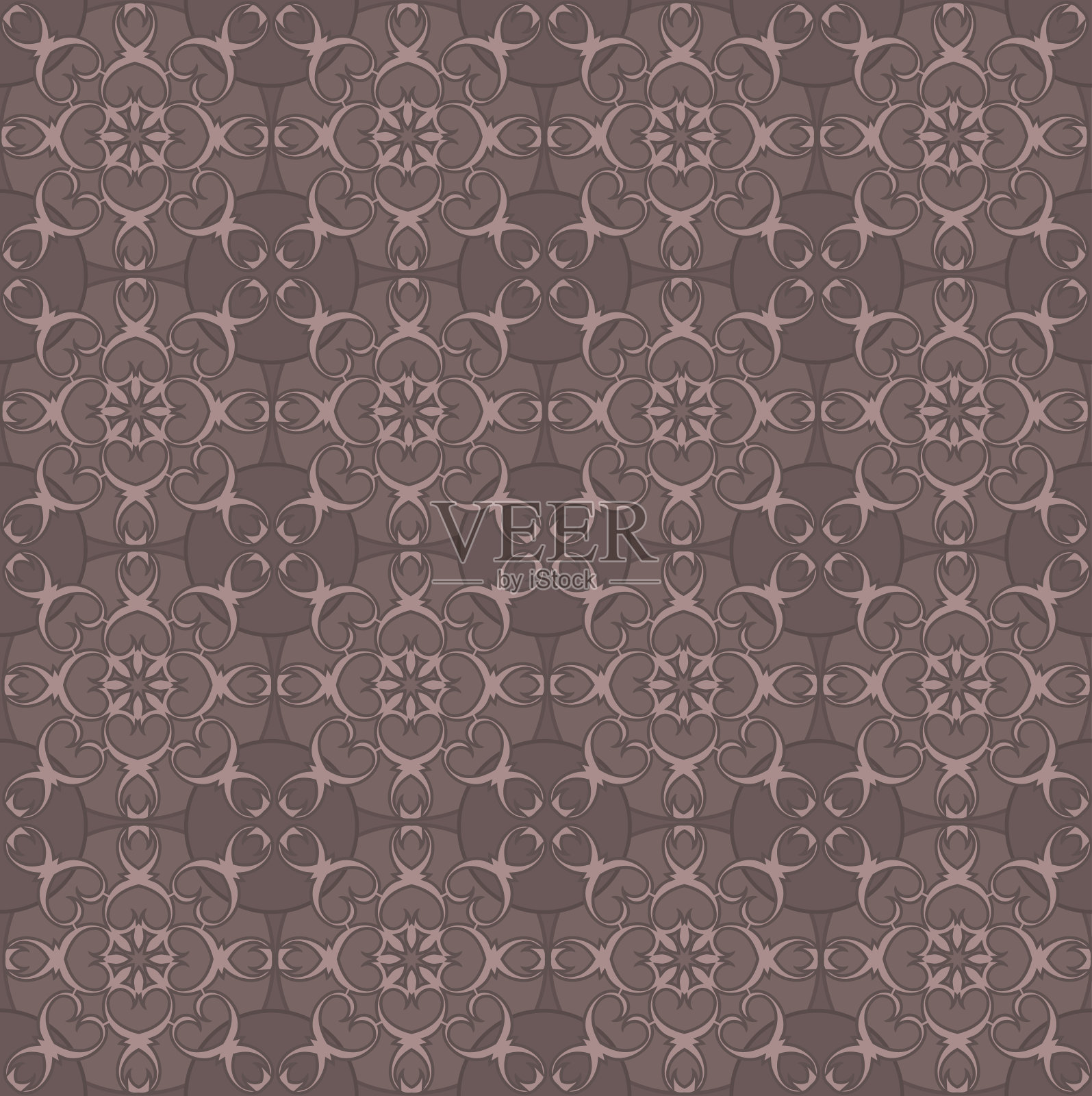 无缝图案,单色民族、宗教色彩插画图片素材