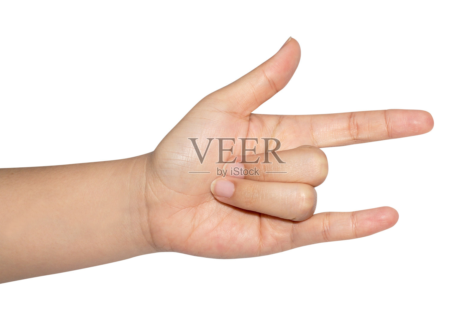 儿童妇女的手势姿势爱的图标在孤立照片摄影图片