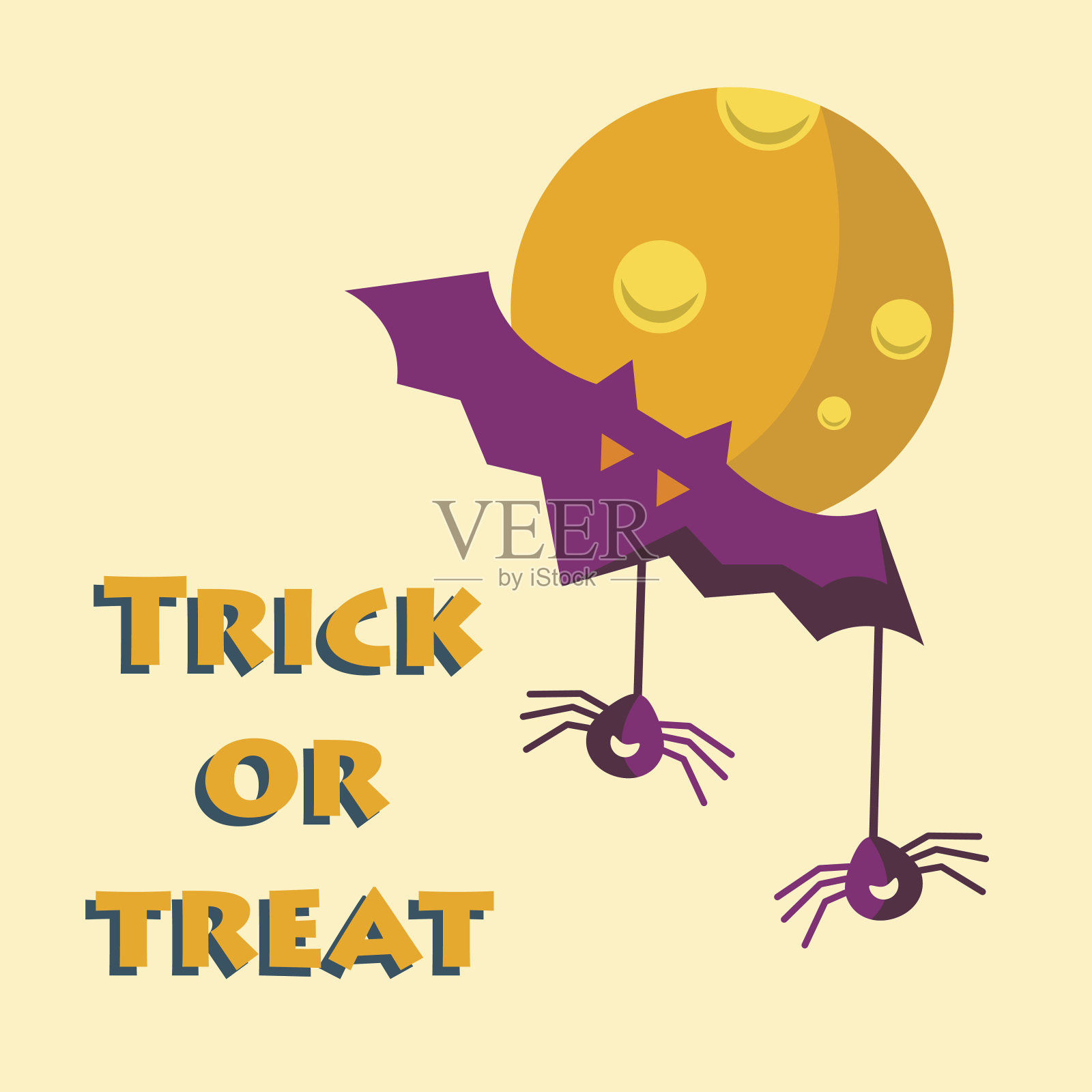 万圣节快乐背景插画图片素材