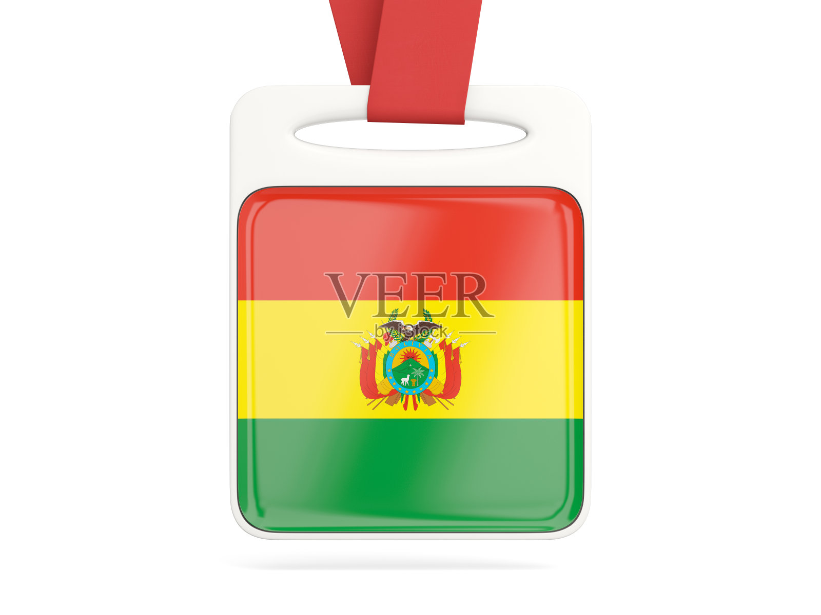 玻利维亚旗,方牌照片摄影图片