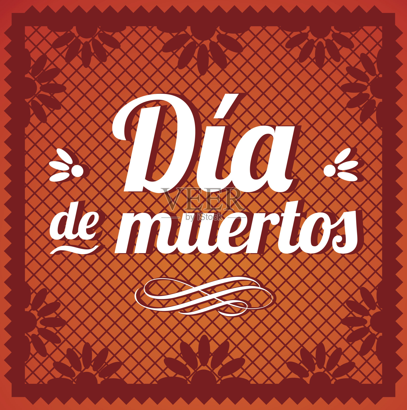 死印日插画图片素材