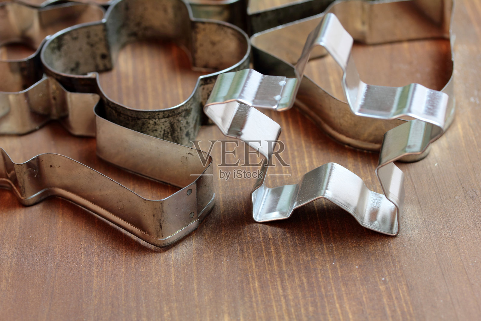 姜饼曲奇刀具照片摄影图片