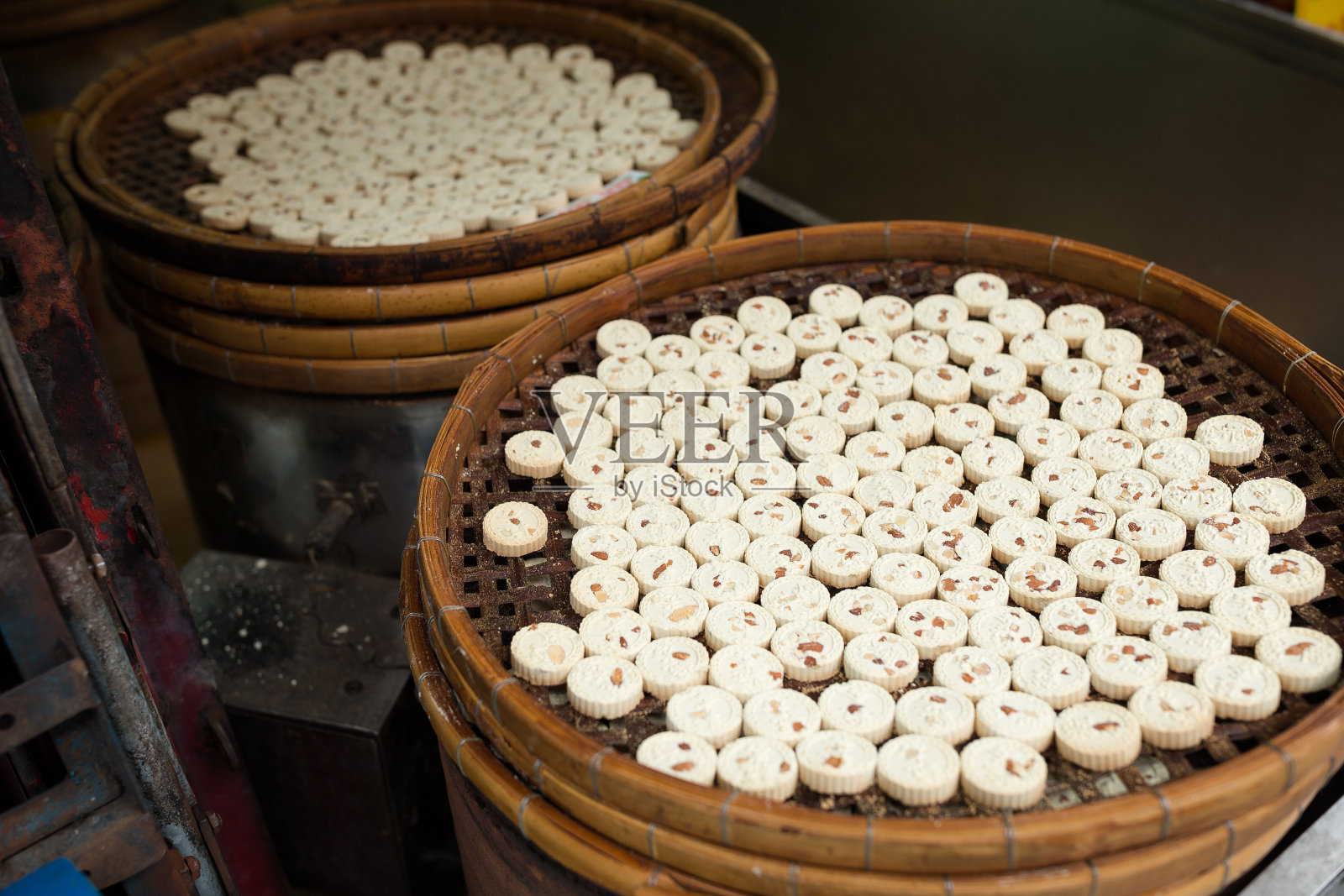 杏仁饼干照片摄影图片