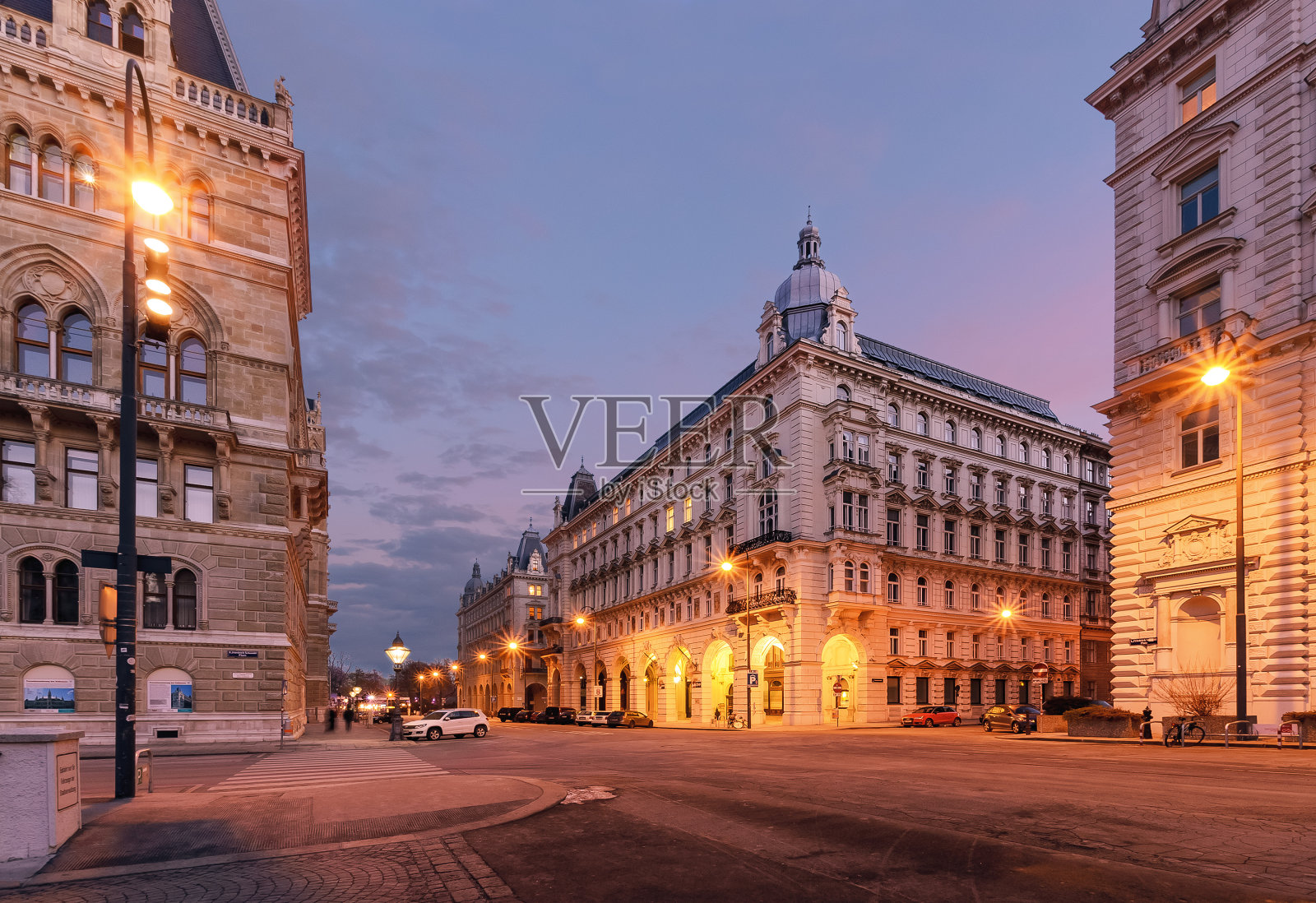 奥地利维也纳市中心的漂亮房子照片摄影图片