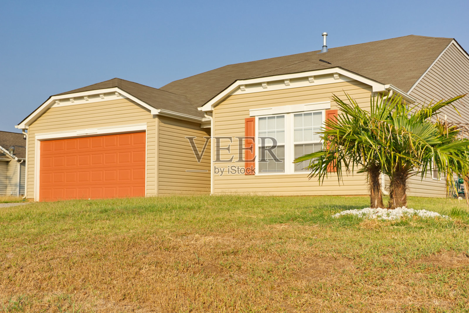 新南方中产阶级农场风格的家照片摄影图片