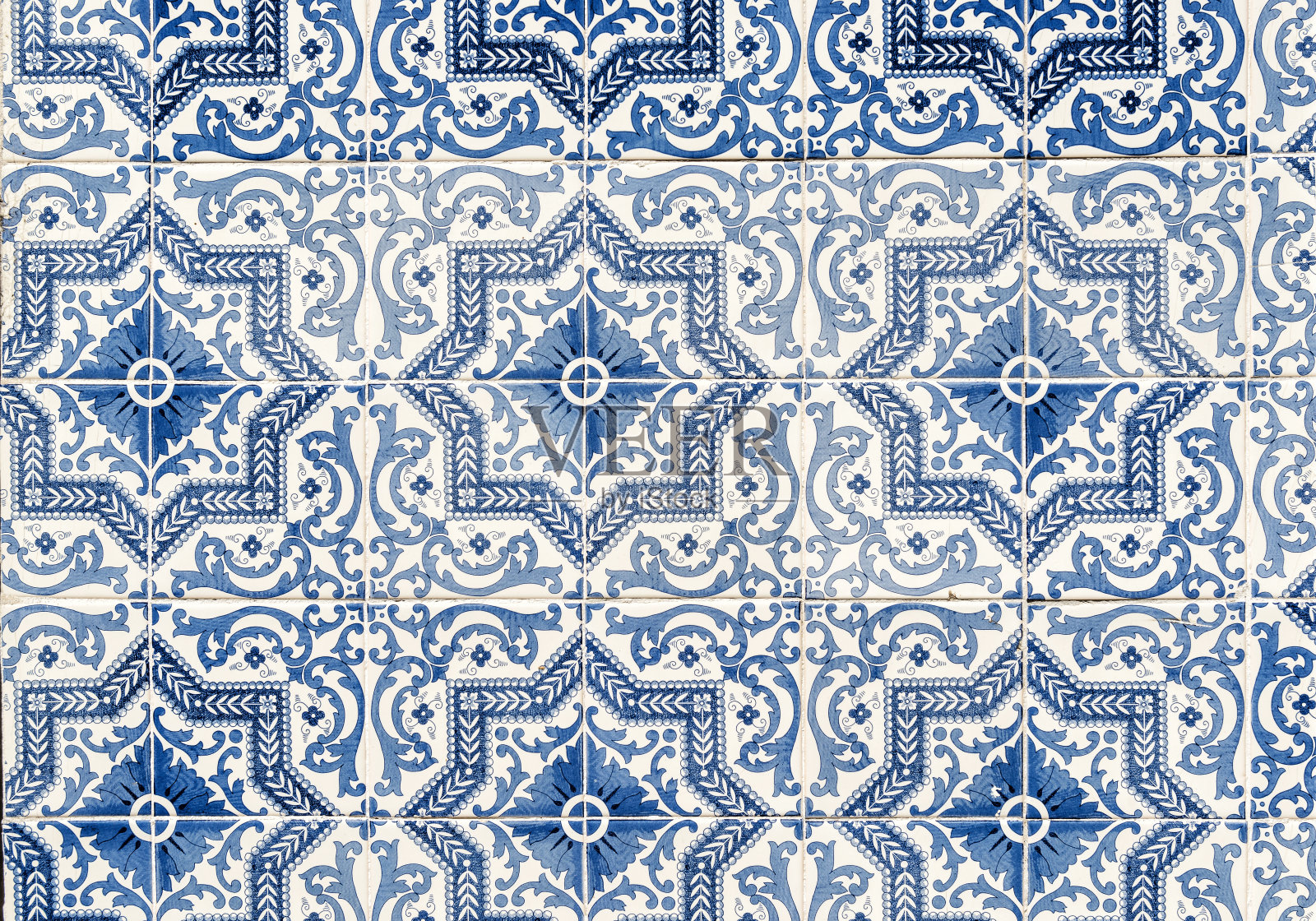 墙砖上光花砖照片摄影图片