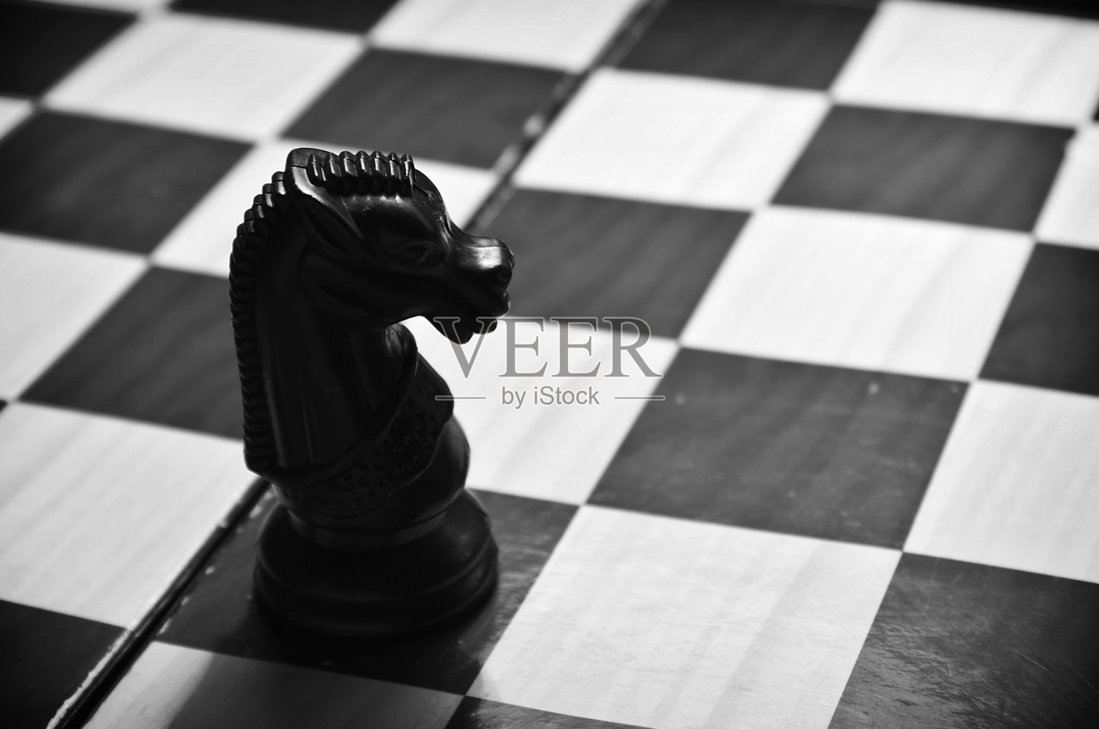 黑与白的象棋概念照片摄影图片