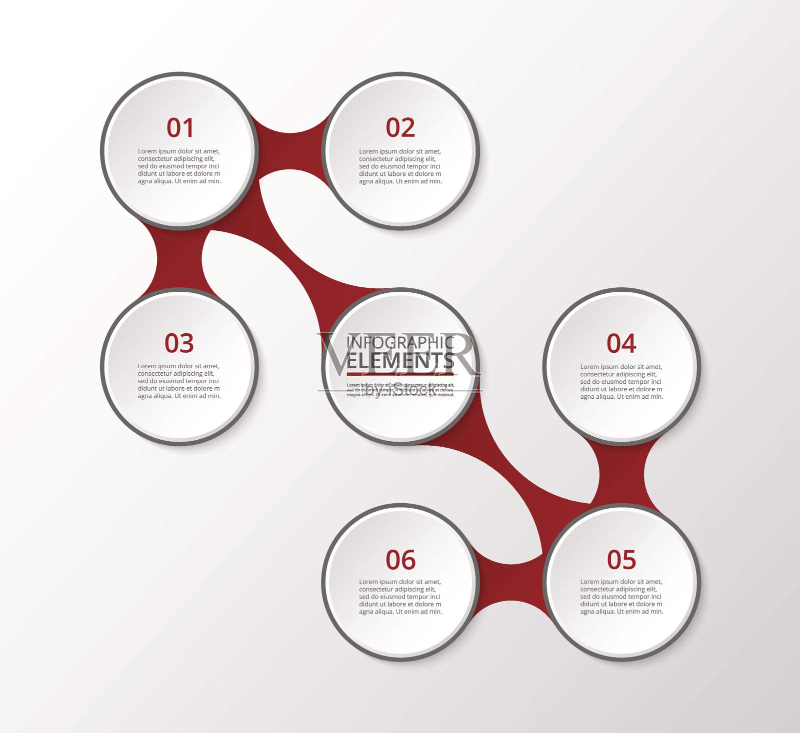 矢量元球模板插画图片素材