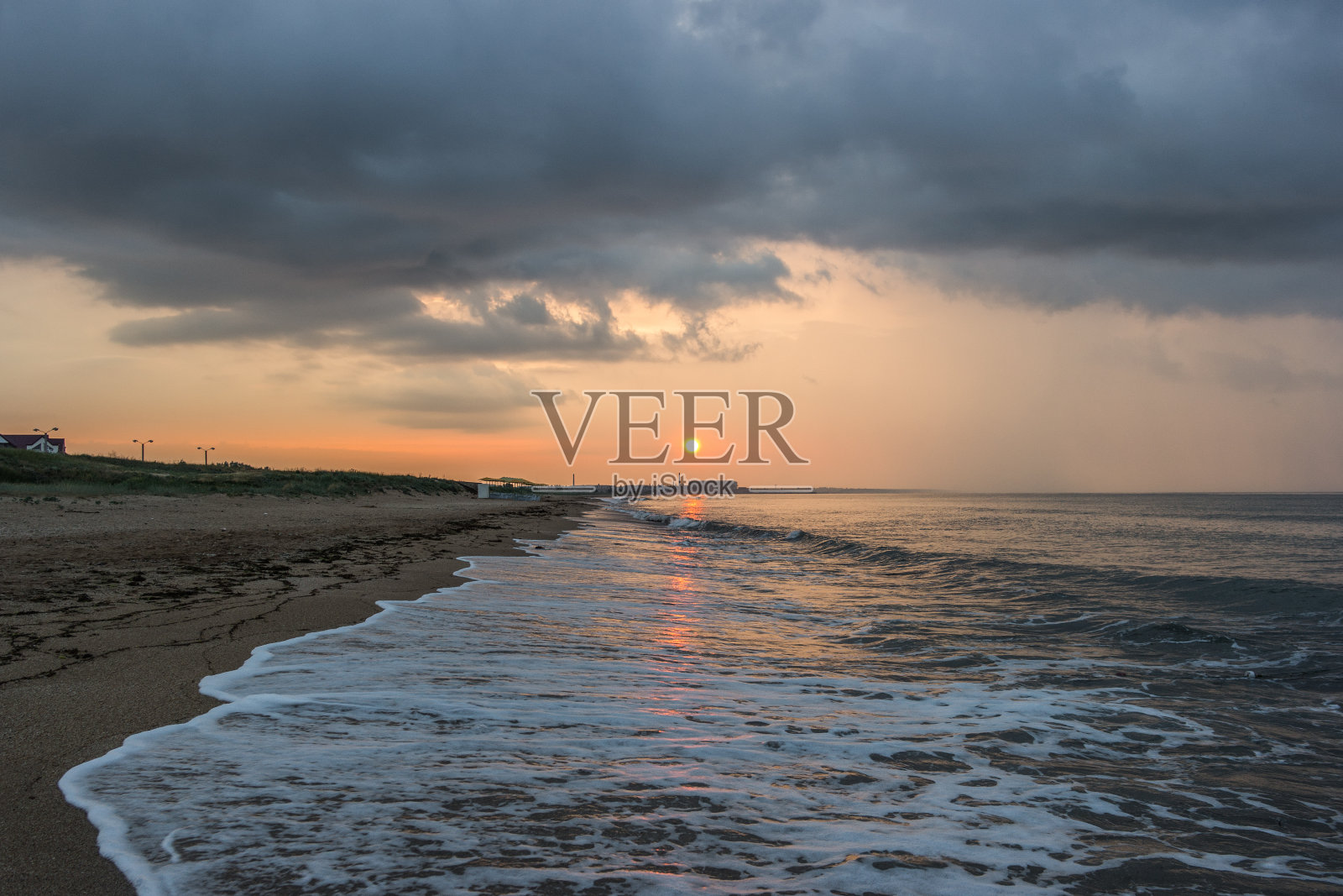 俄罗斯克里米亚黑海上的日出照片摄影图片