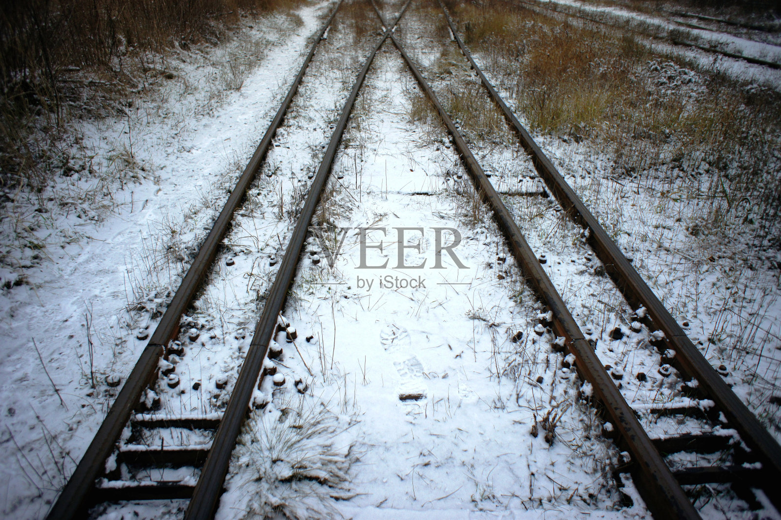 雪铁路照片摄影图片