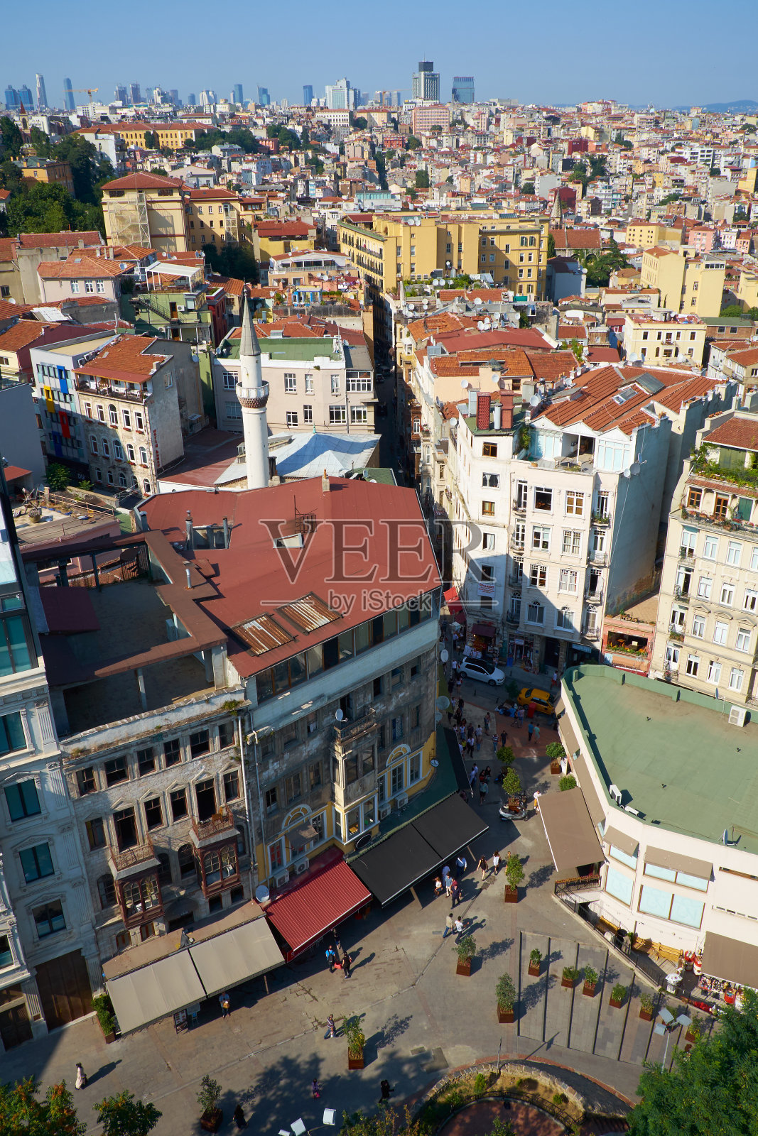 从那里鸟瞰Serdar-I Ekrem街照片摄影图片