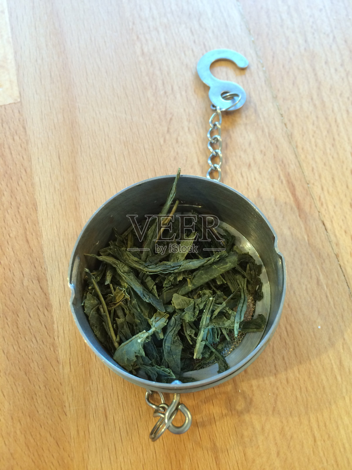 散装茶叶和茶漏照片摄影图片