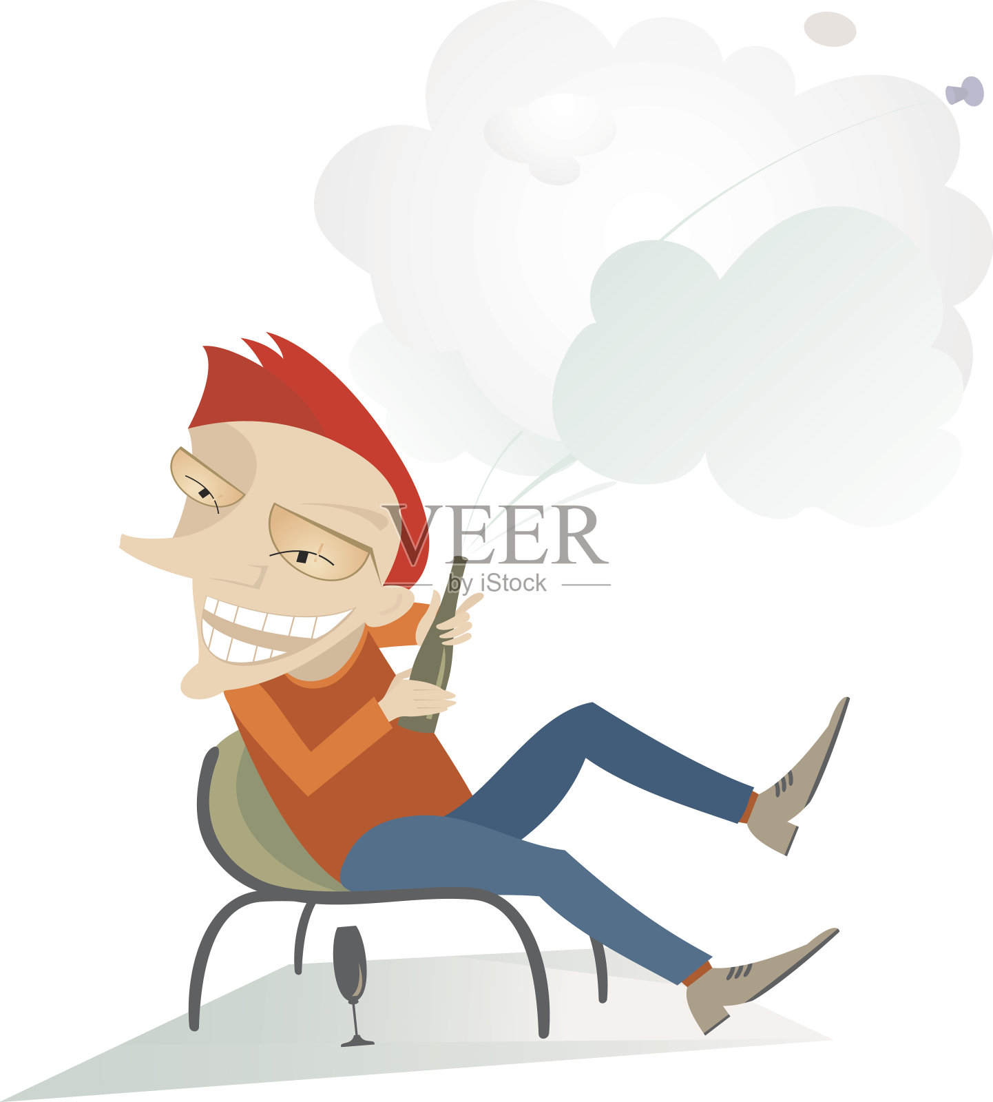 香槟飞溅插画图片素材