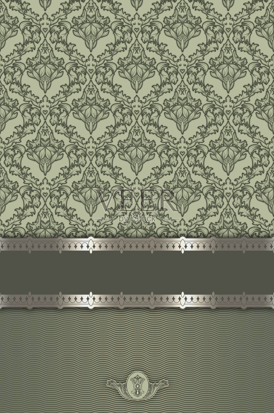 装饰复古背景与老式图案。照片摄影图片