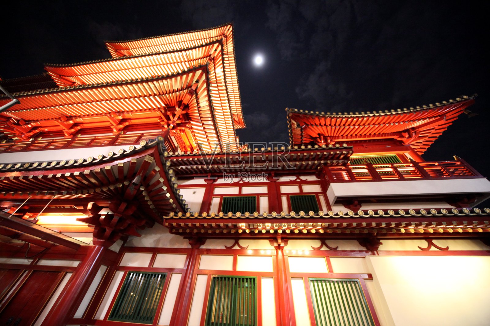 亚洲新加坡华埠华庙照片摄影图片