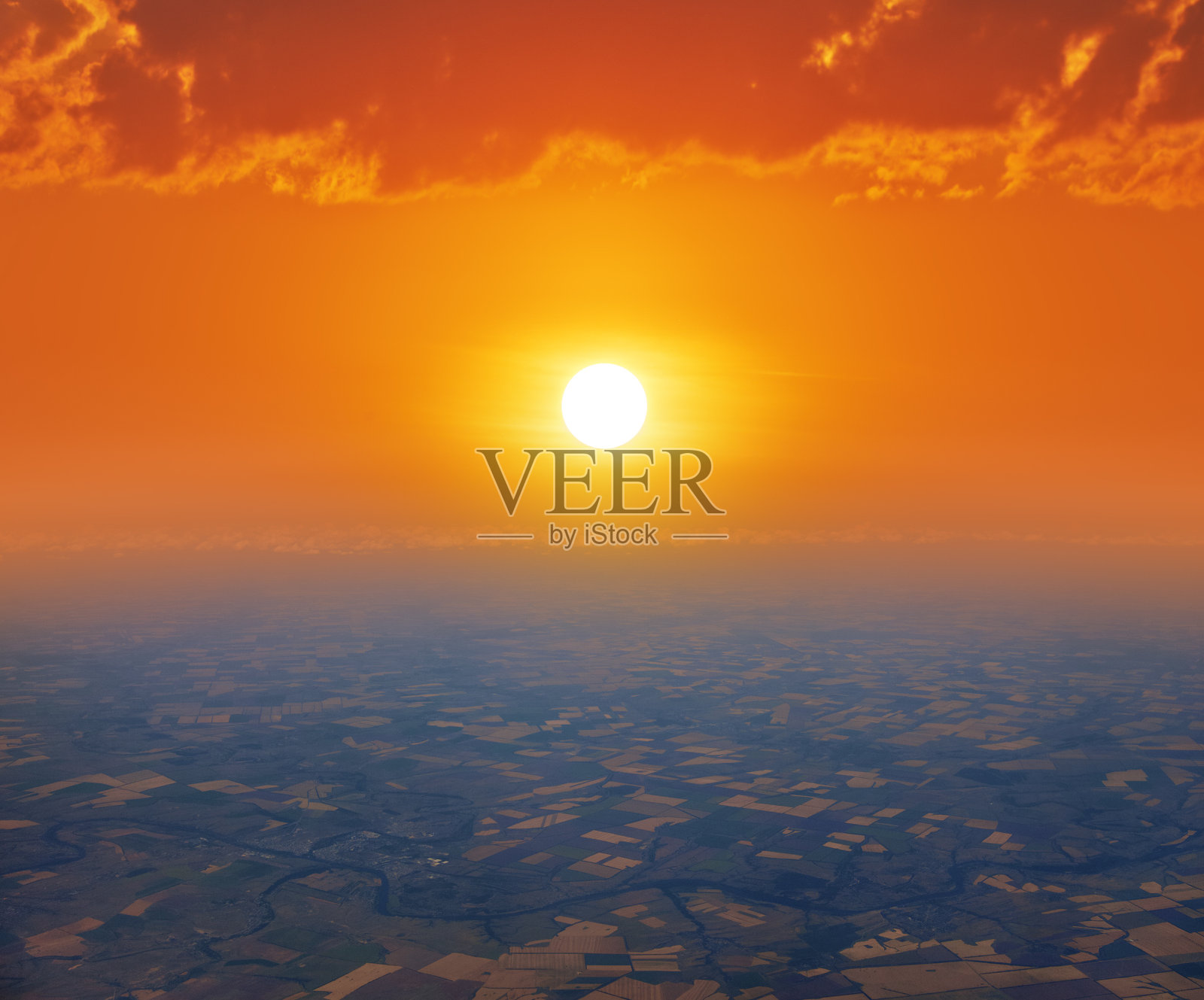 日出日落,鸟瞰照片摄影图片